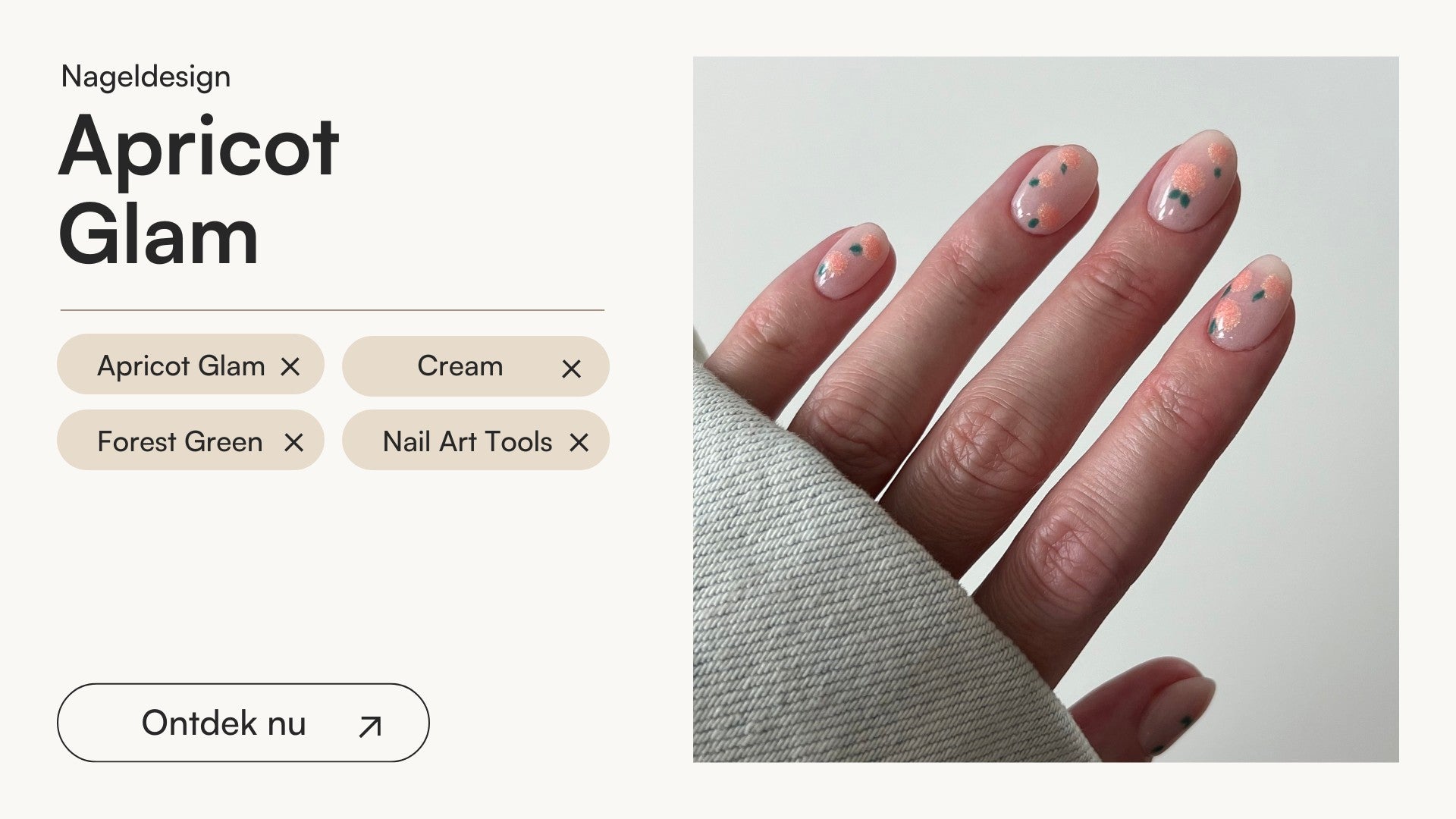 Apricot Glam Tutorial - Doonails Netherlands