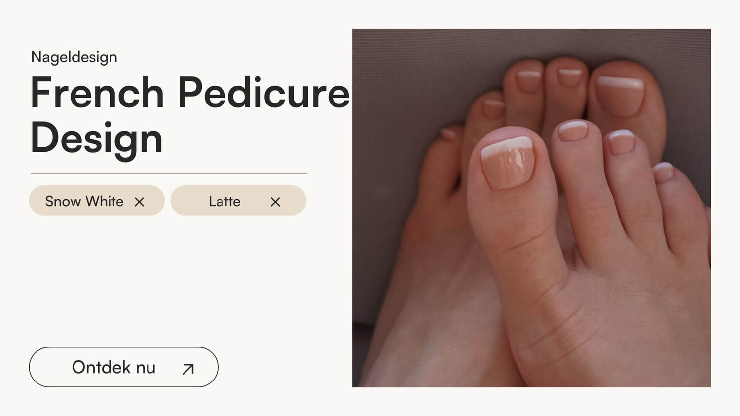French Pedicure Design - Doonails Netherlands