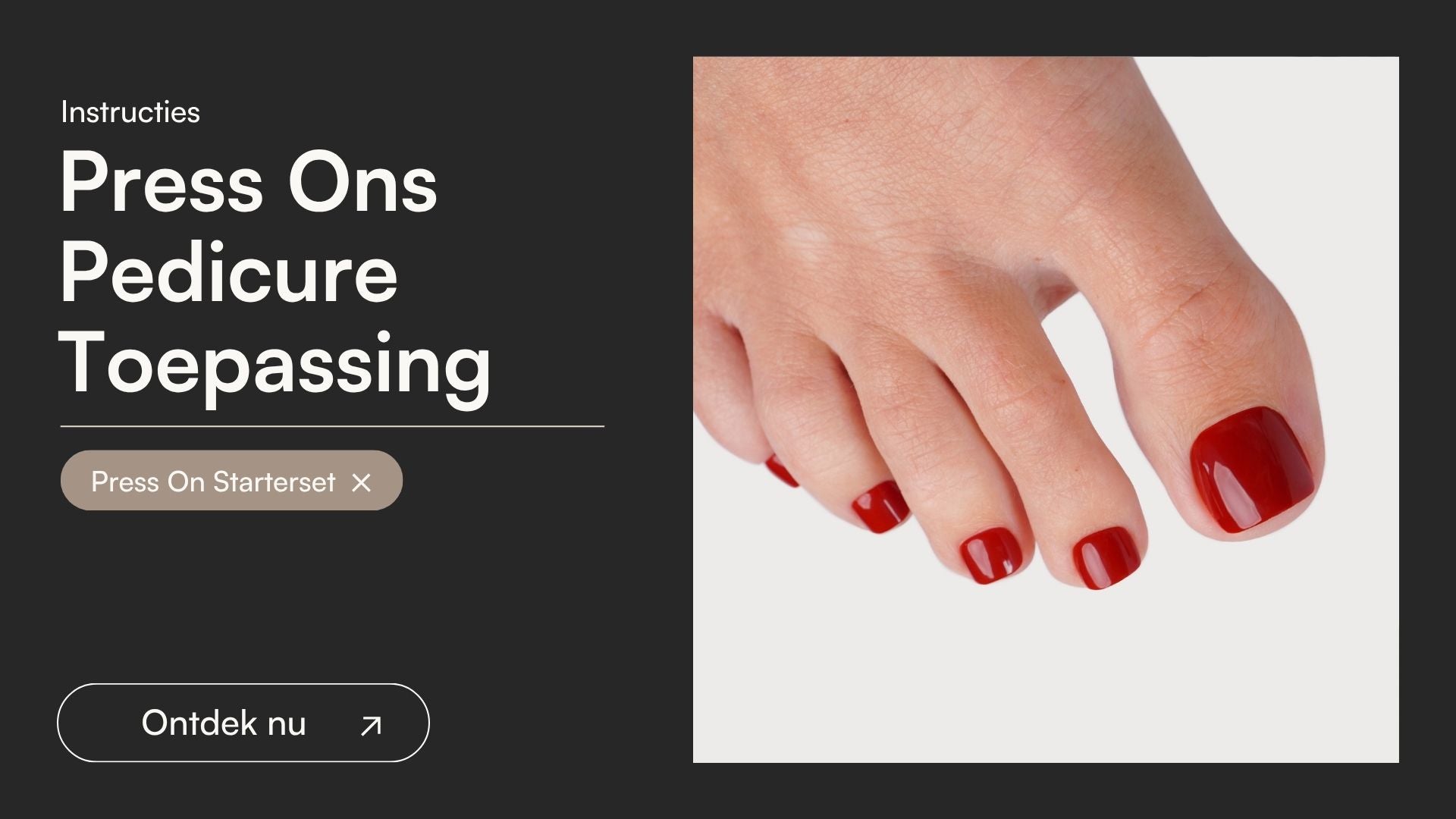 Soft Gel Press Ons Pedicure Toepassing