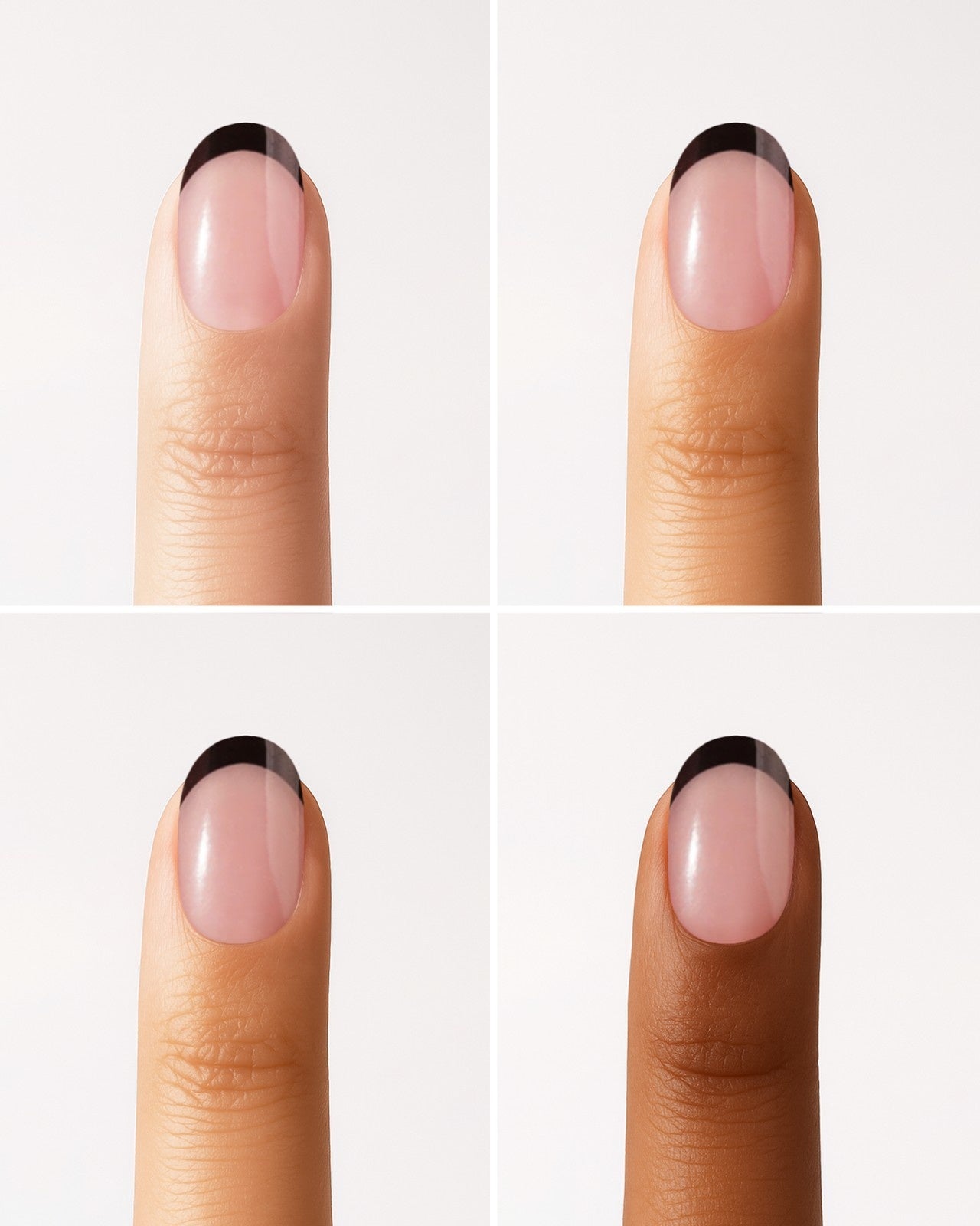 Black French Gel Strips - Doonails Netherlands