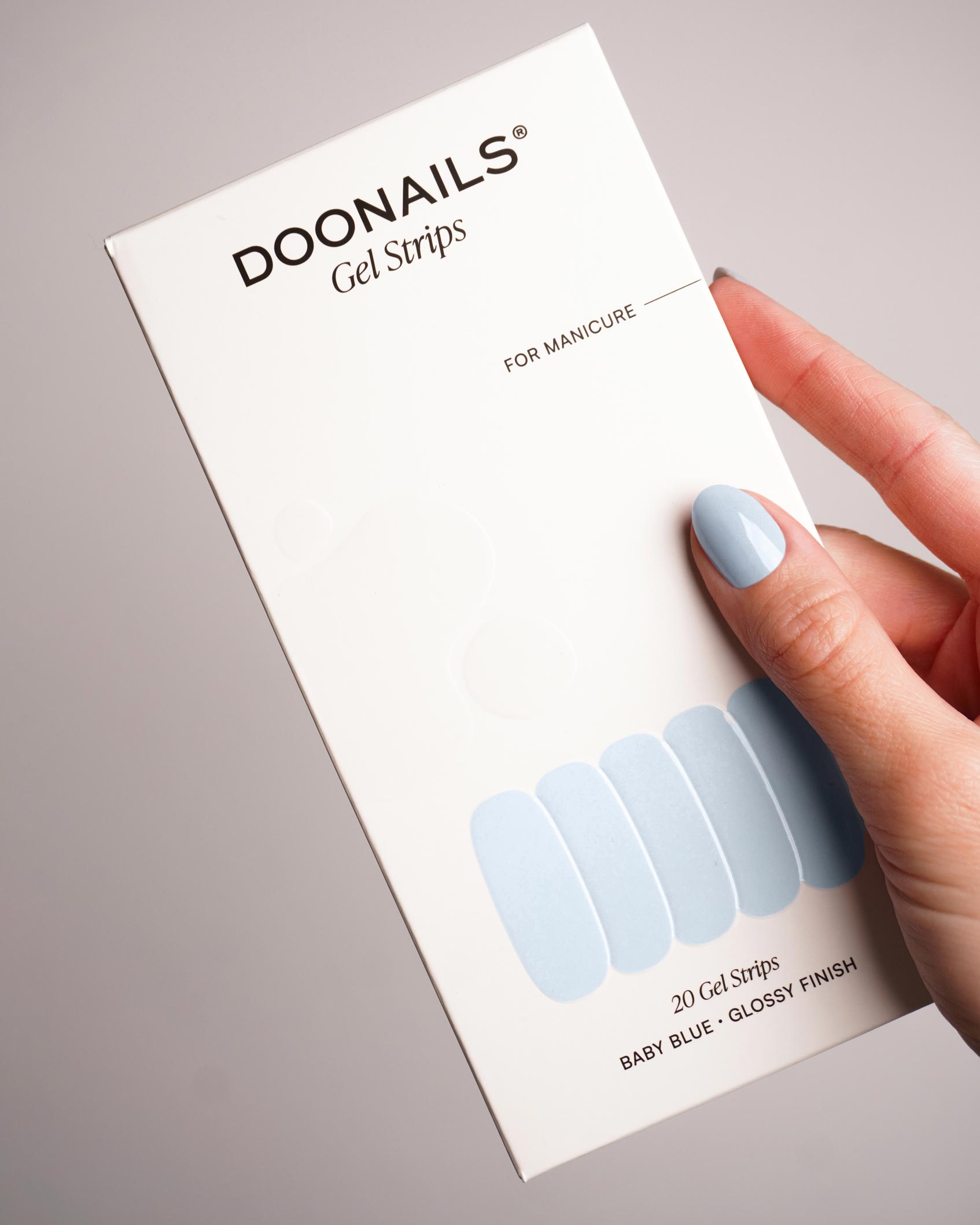 Baby Blue Gel Strips - Doonails Netherlands