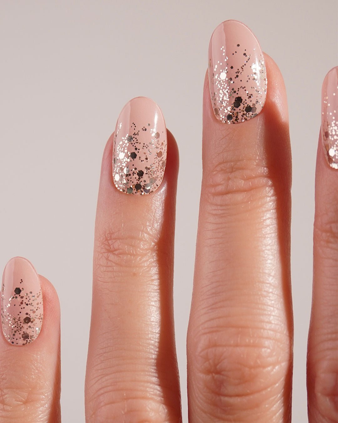Gold Glitter Ombre Gel Strips - Doonails Netherlands