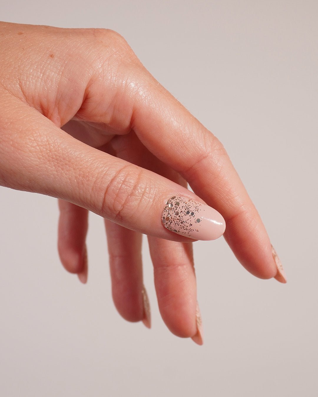 Gold Glitter Ombre Gel Strips - Doonails Netherlands