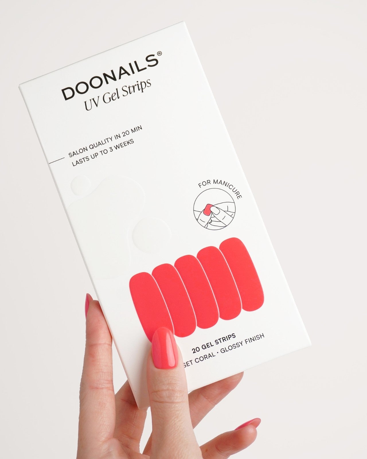 Sunset Coral Gel Strips - Doonails Netherlands