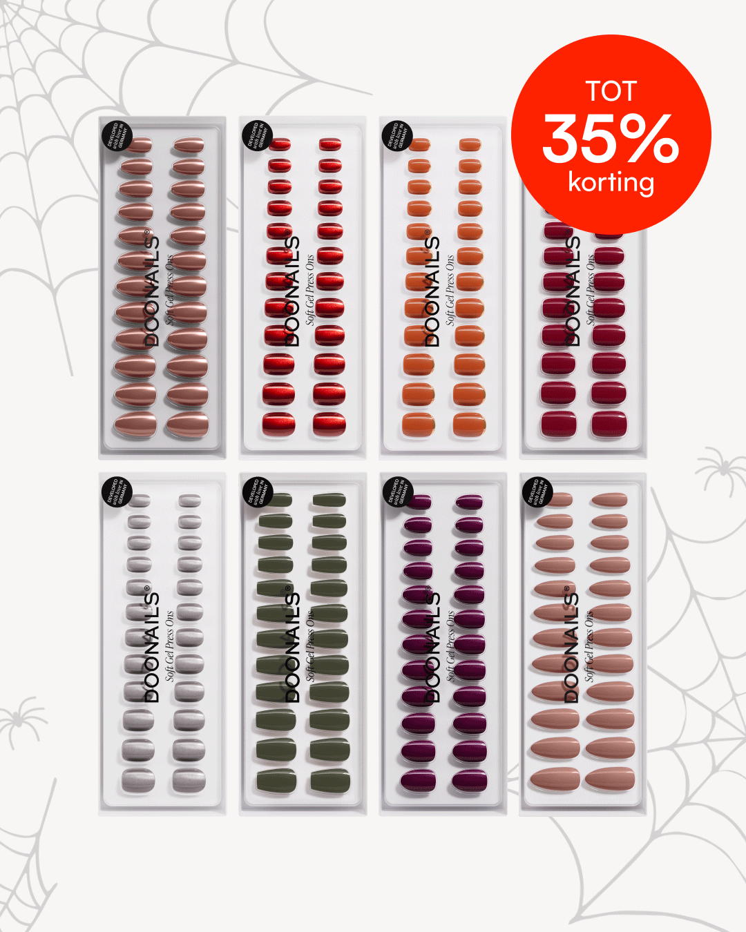 Kleuren voordeelpakket - Soft Gel Press Onsdoonails