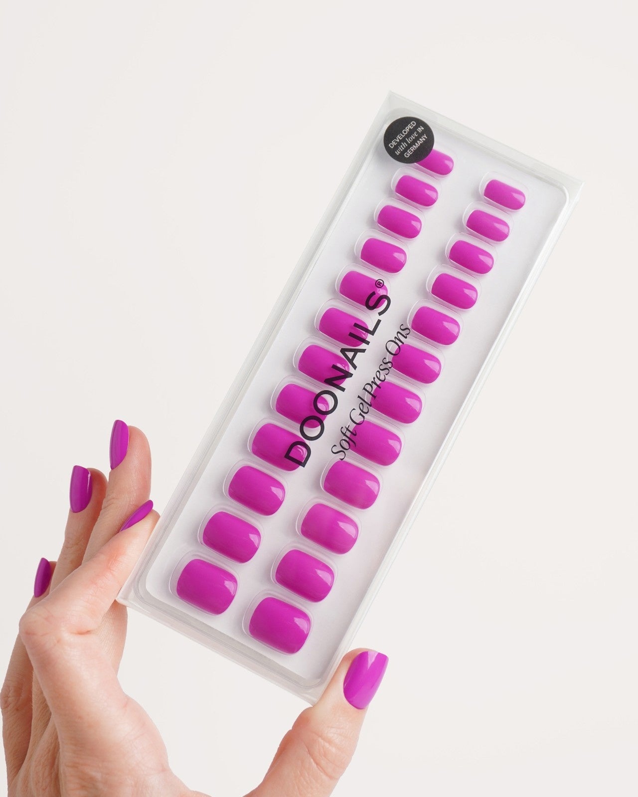 Dragonfruit Extra Short Square Soft Gel Press Ons - Doonails Netherlands