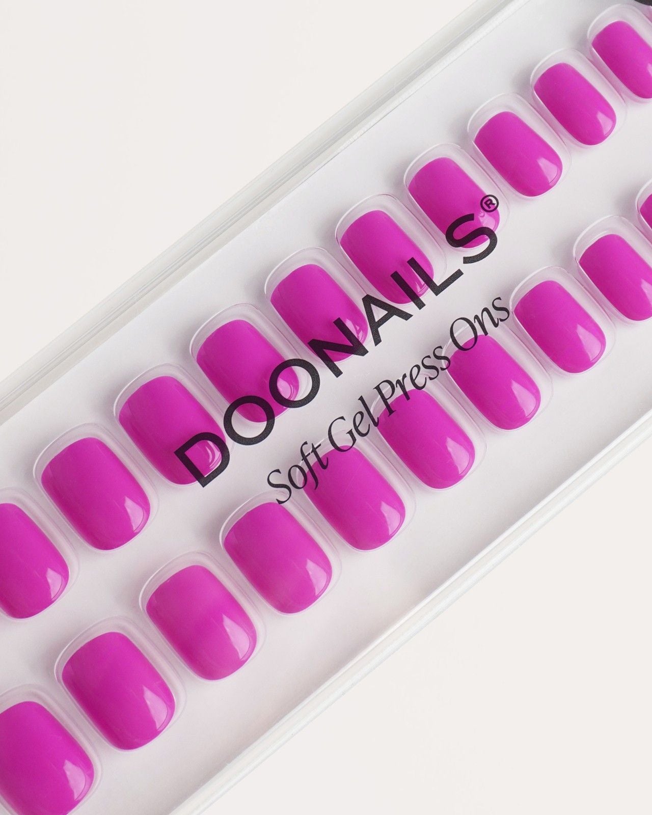 Dragonfruit Extra Short Square Soft Gel Press Ons - Doonails Netherlands