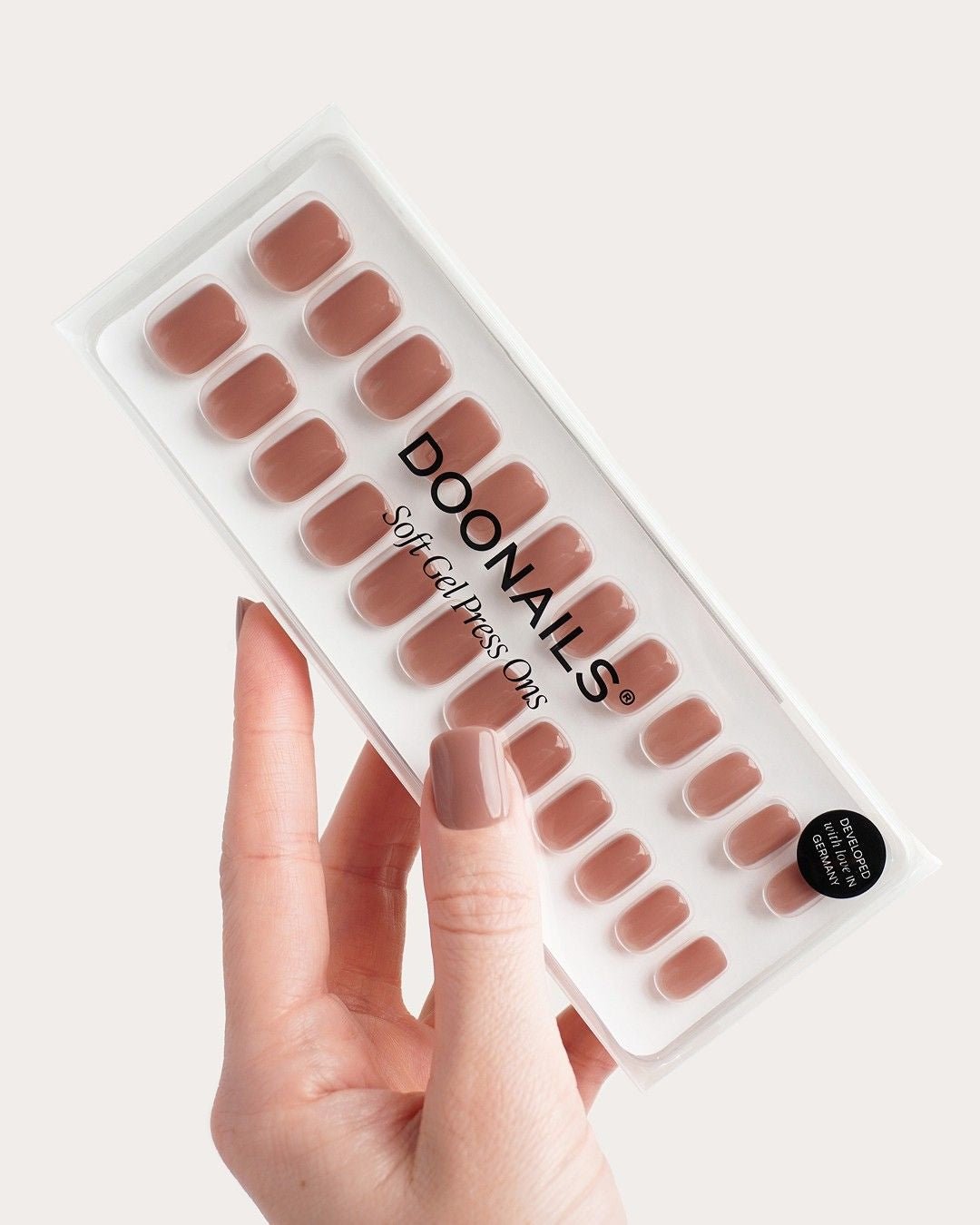 Espresso Extra Short Square Soft Gel Press Ons - Doonails Netherlands