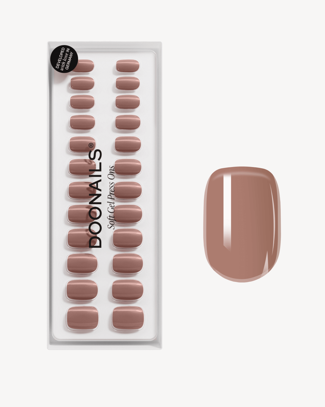 Espresso Extra Short Square Soft Gel Press Ons - Doonails Netherlands