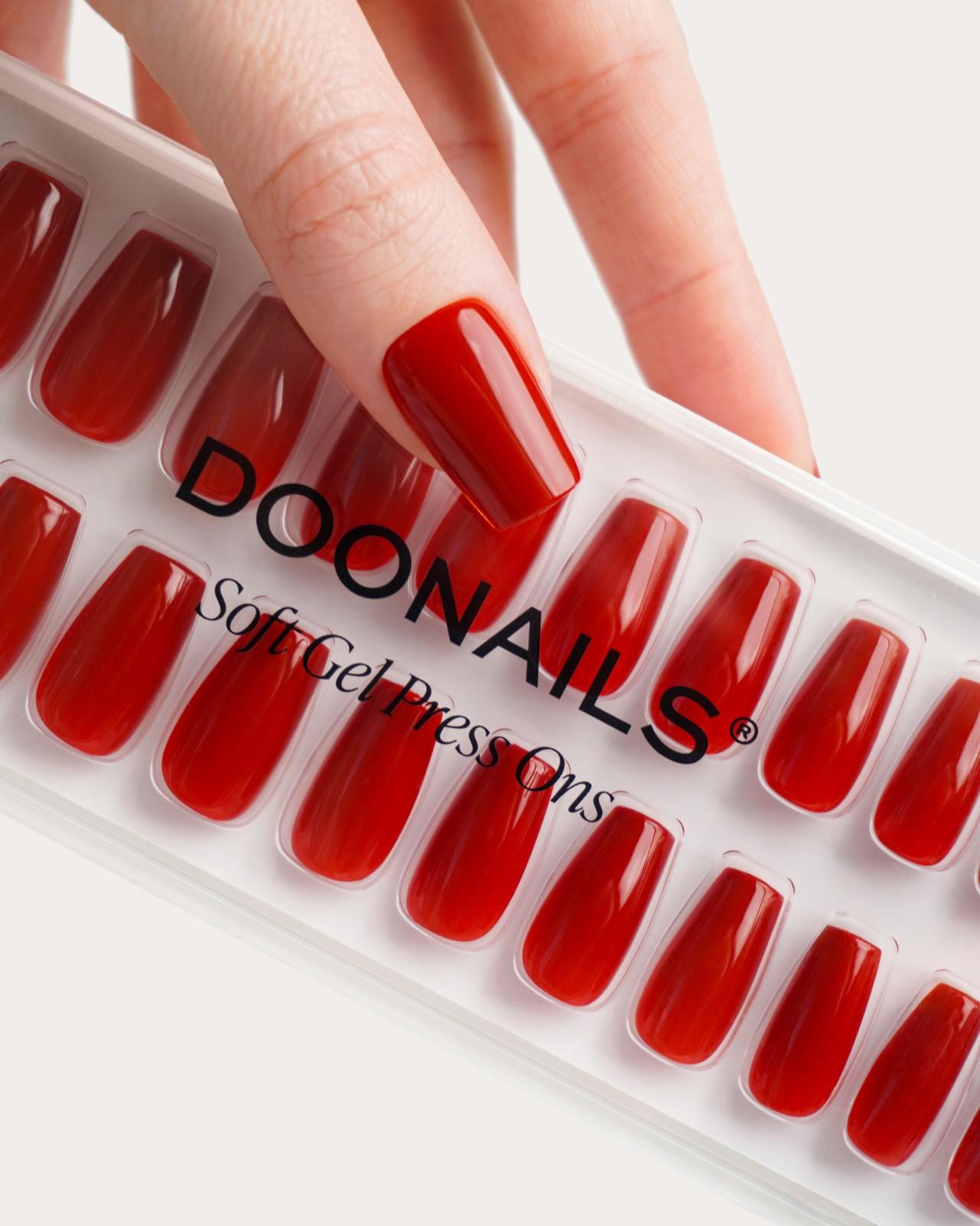 Mon Cheri Short Coffin Soft Gel Press Ons - Doonails Netherlands