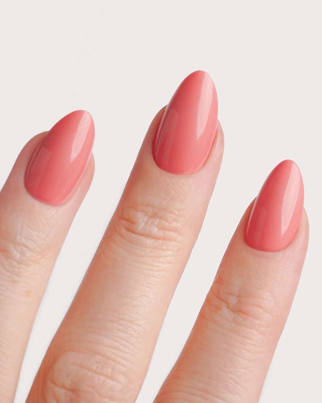 Peach Please Short Almond Soft Gel Press Ons - Doonails Netherlands