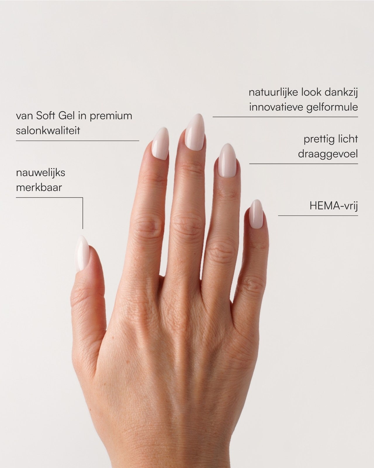 Pillow Talk Short Almond Soft Gel Press Ons - Doonails Netherlands