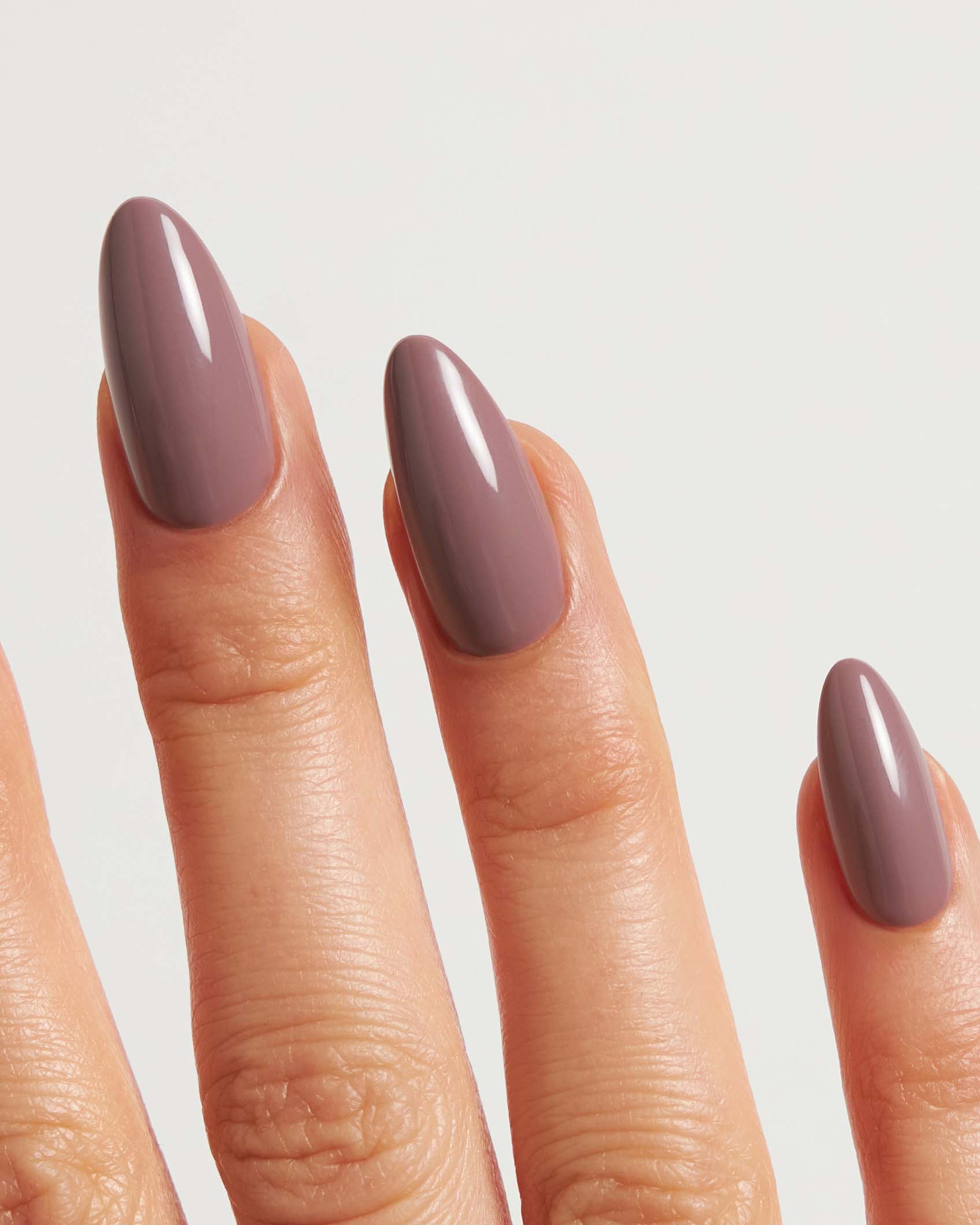 Silent Night Mauve Medium Almond Soft Gel Press Ons - Doonails Netherlands
