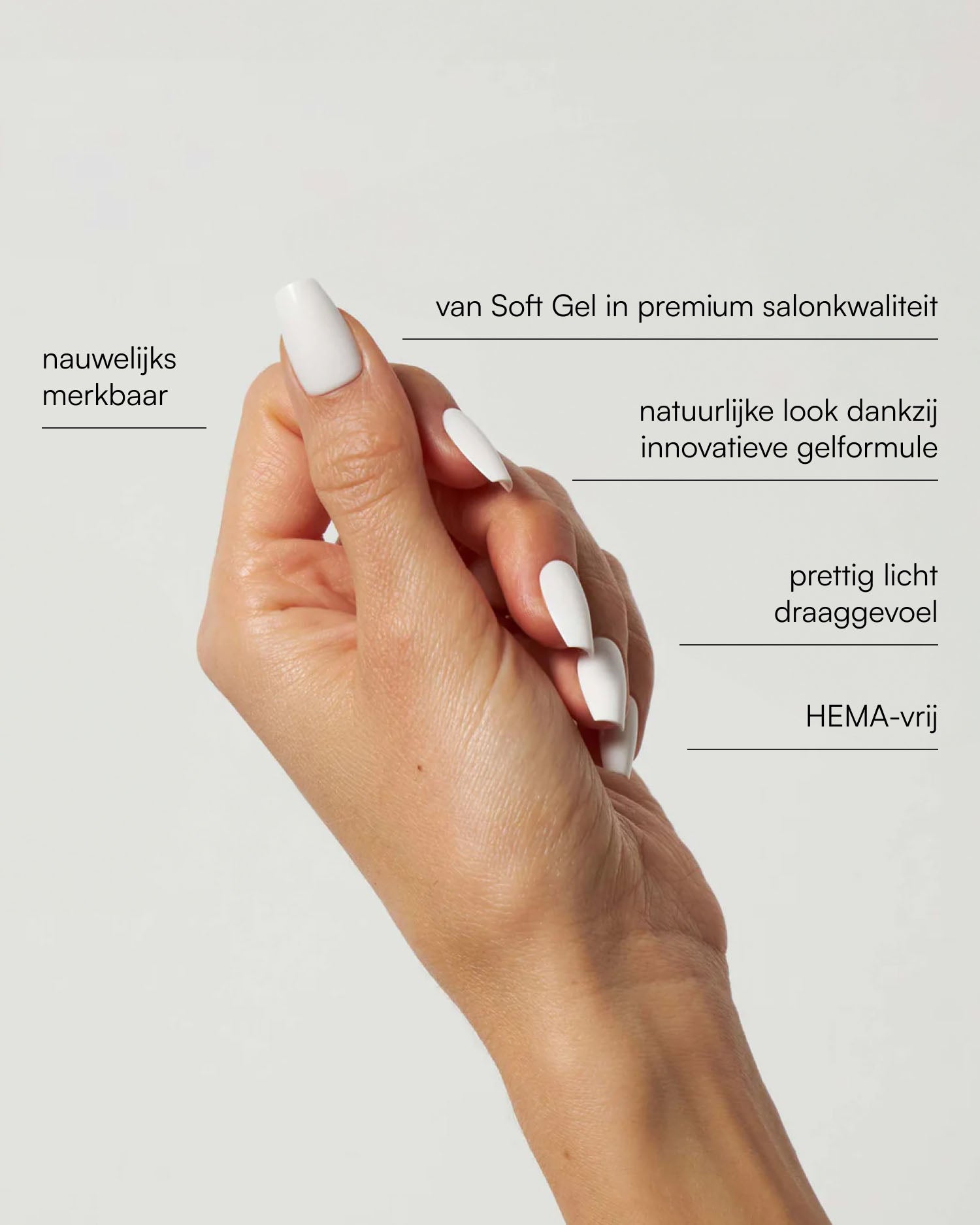 Snow White Short Coffin Soft Gel Press Ons - Doonails Netherlands