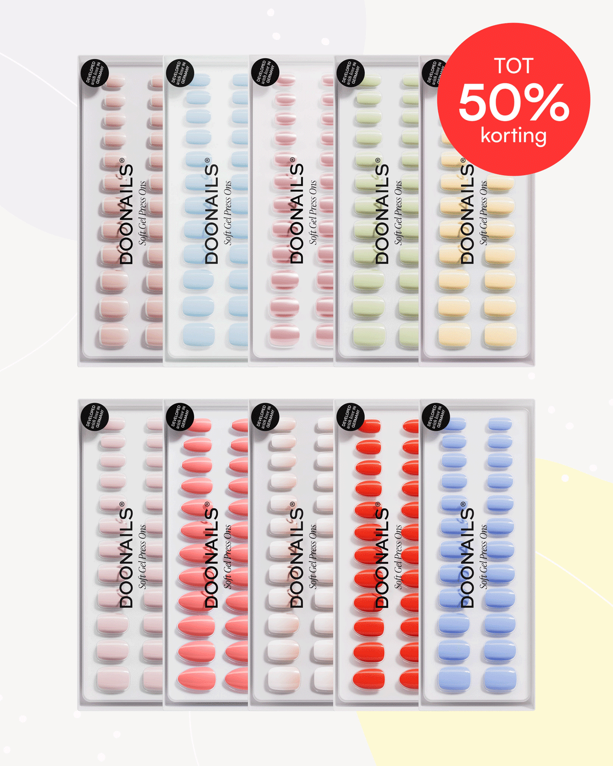 Mix & Match Navulbundel - Soft Gel Press Onsdoonails
