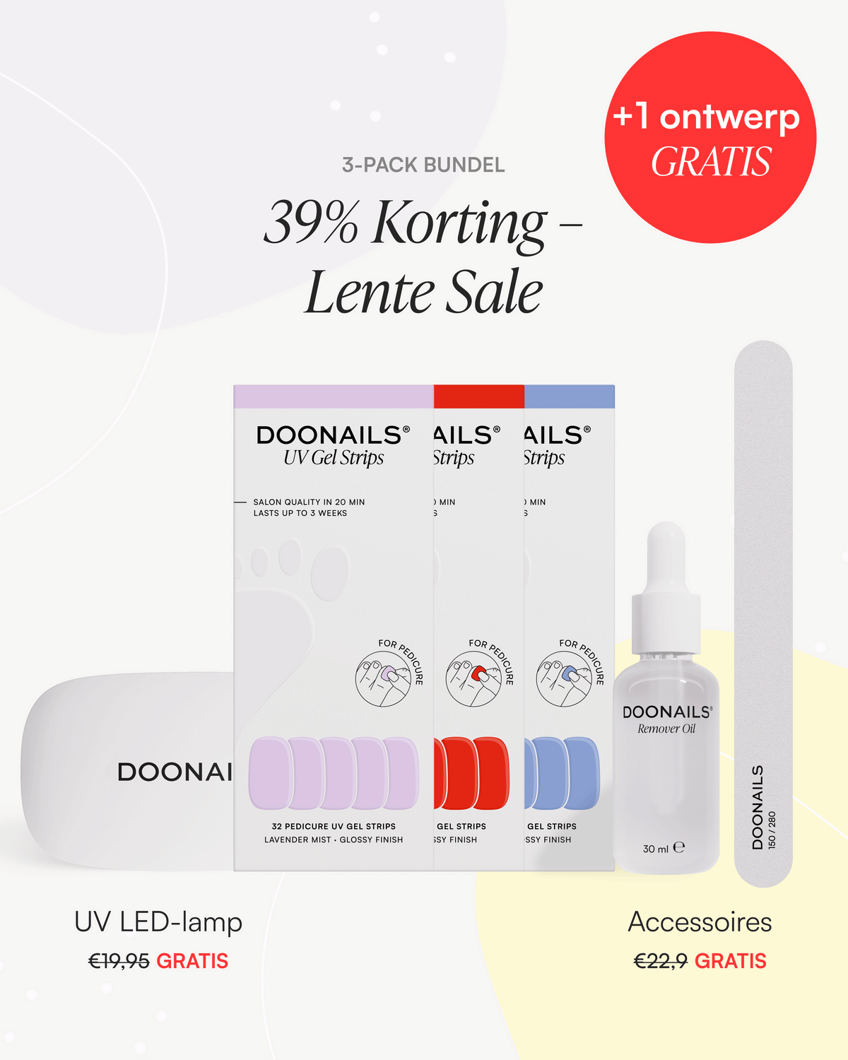 Spring Sale Starterset - Pedicure Gel Stripsdoonails