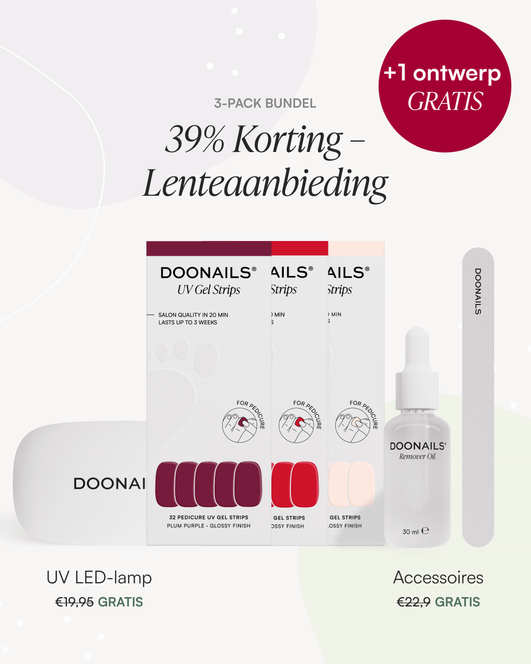 Zomer Starterset - Pedicure Gel Stripsdoonails