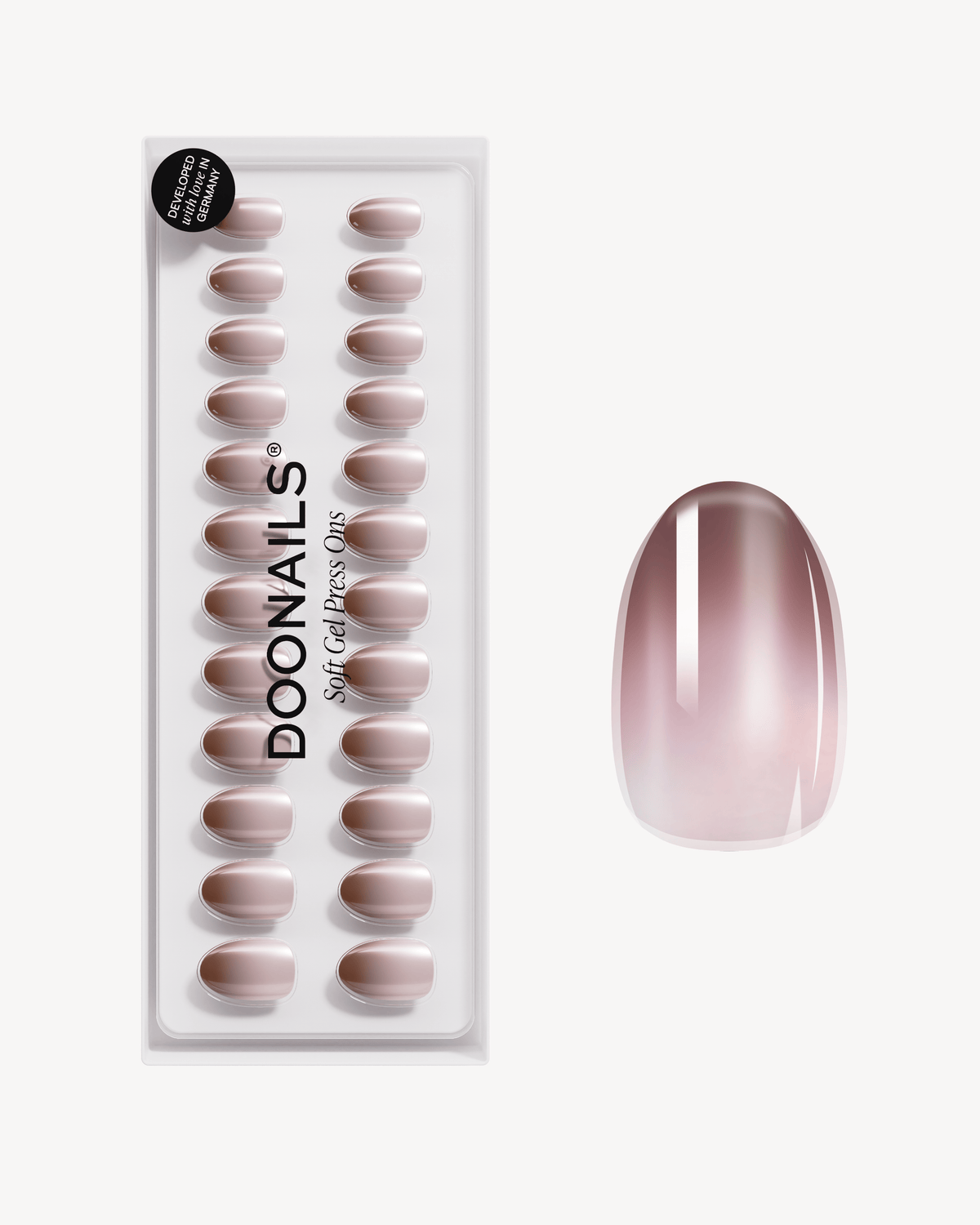 Brownie Short Round Soft Gel Press Ons - Doonails Netherlandsdoonails