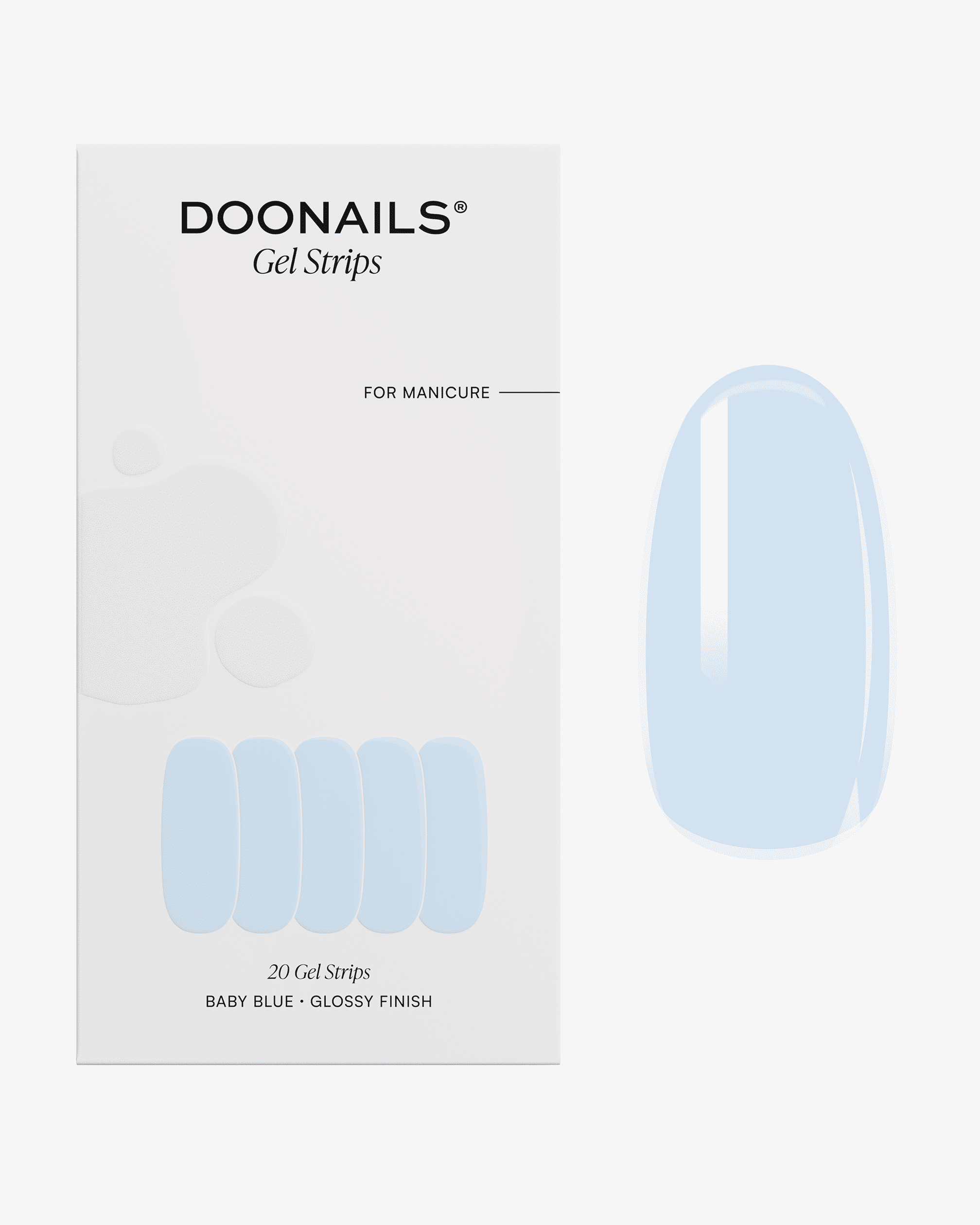 Baby Blue Gel Strips - Doonails Netherlands