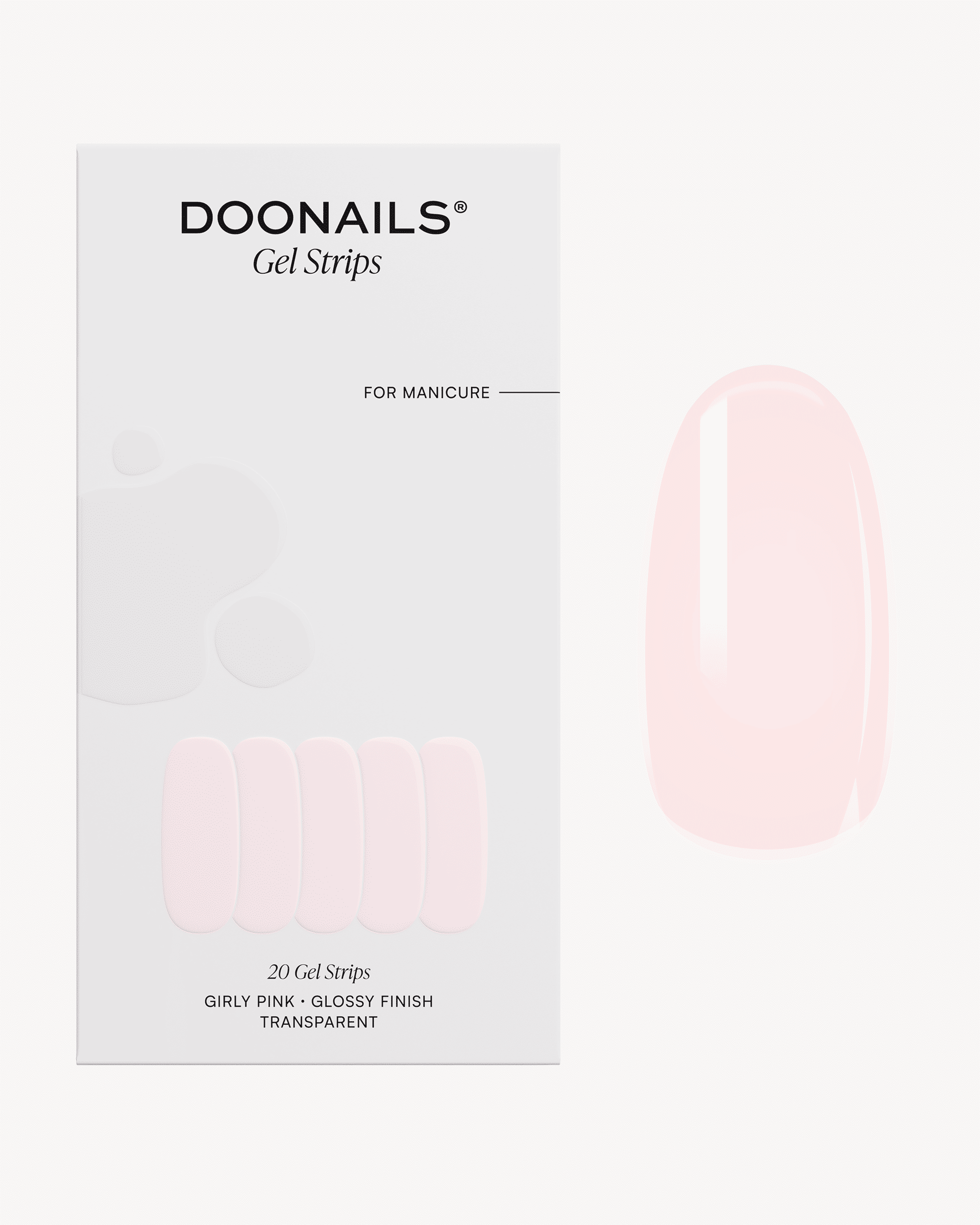 Girly Pink Gel Strips - Doonails Netherlands