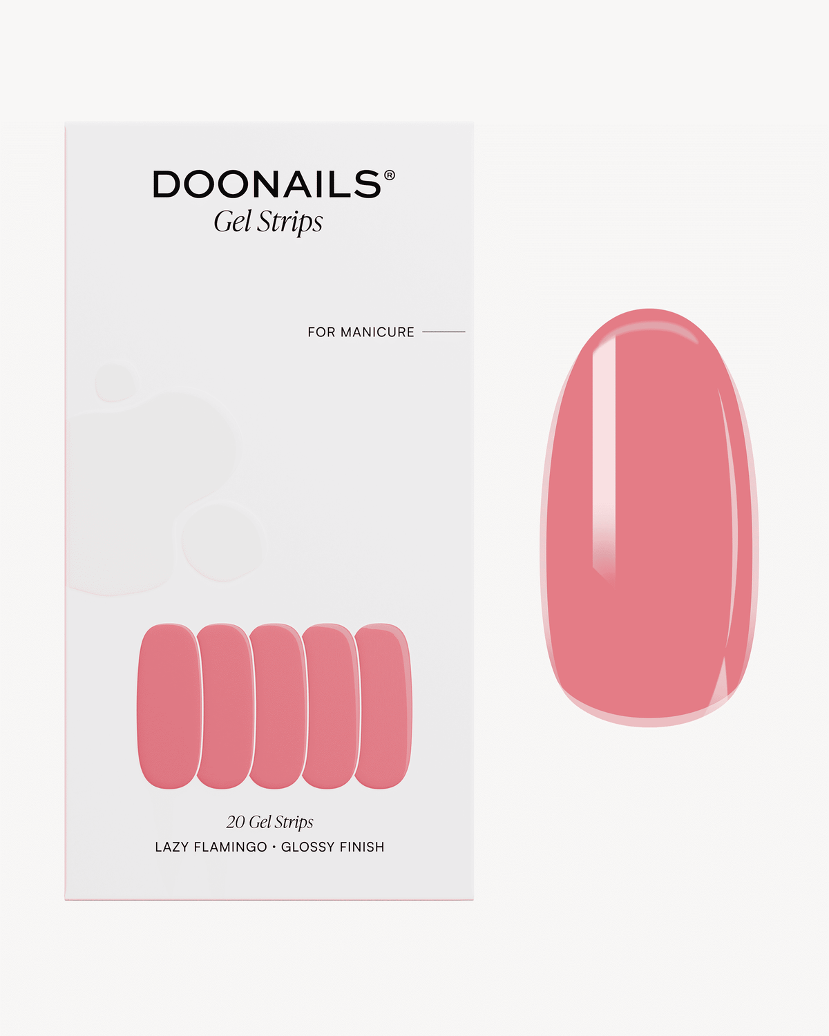 Lazy Flamingo Gel Strips - Doonails Netherlandsdoonails