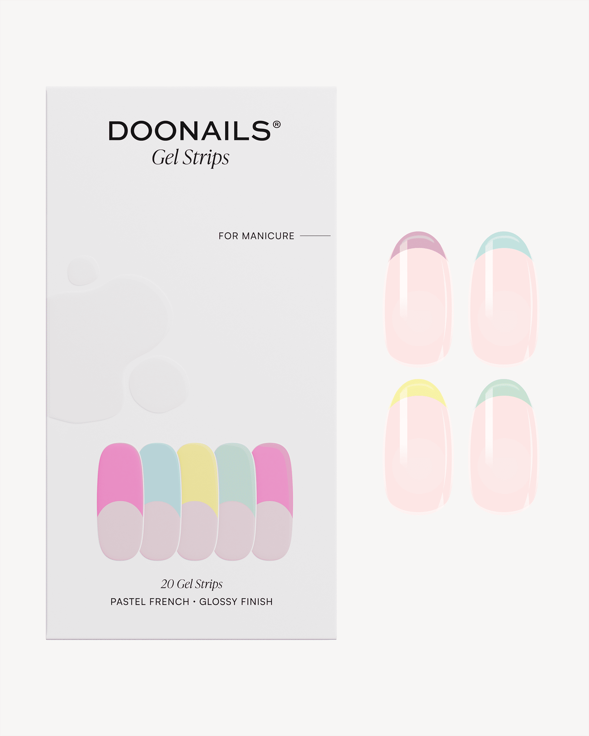 Pastel French Gel Strips - Doonails Netherlands