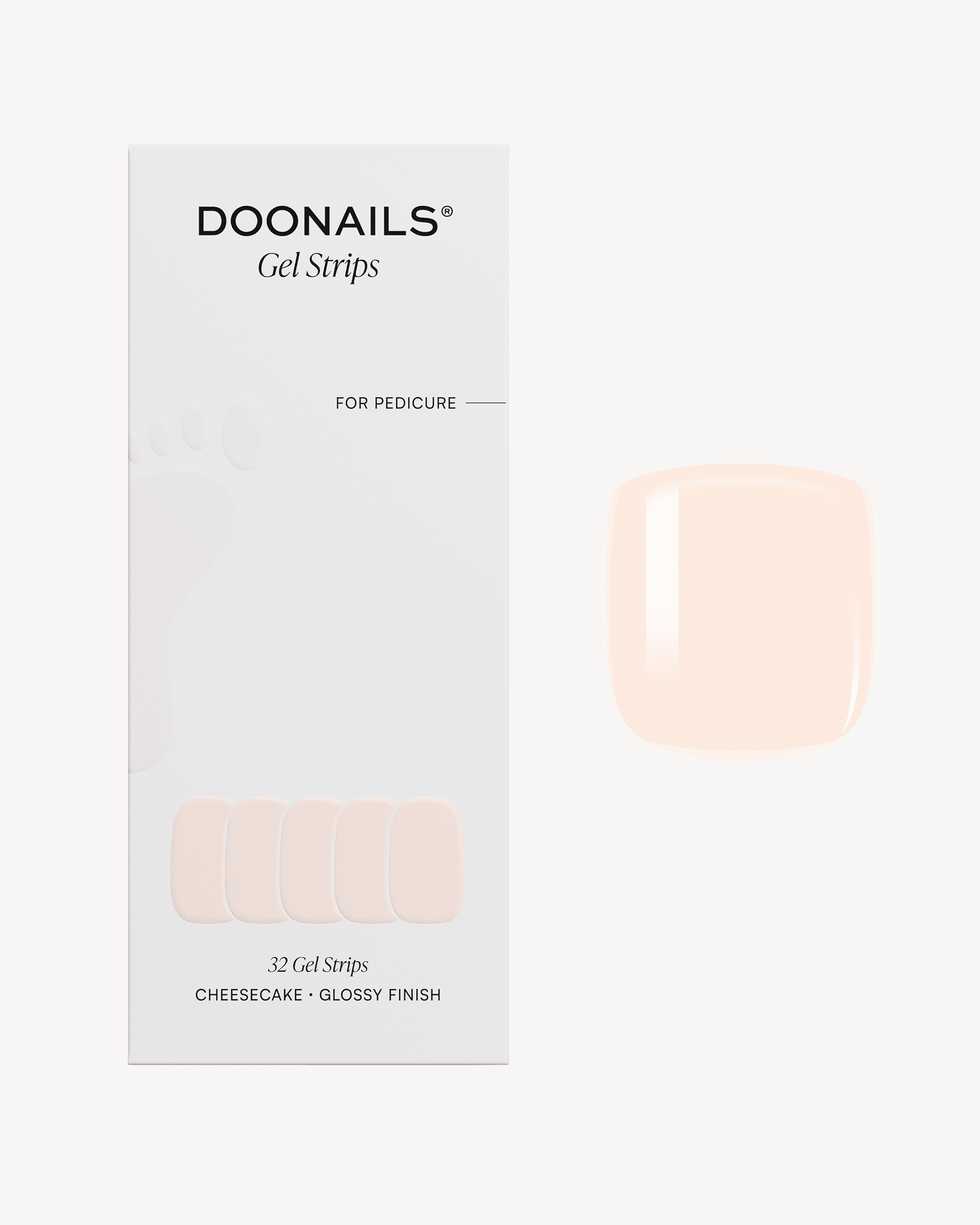 Cheesecake Pedicure Gel Strips - Doonails Netherlands