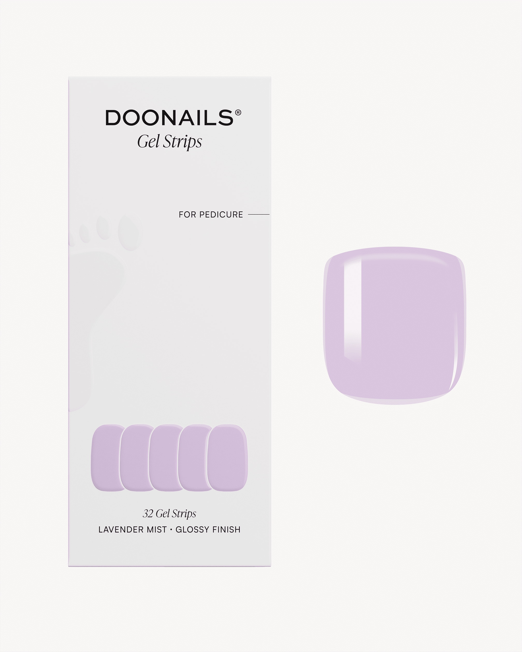 Lavender Mist Pedicure Gel Strips - Doonails Netherlands