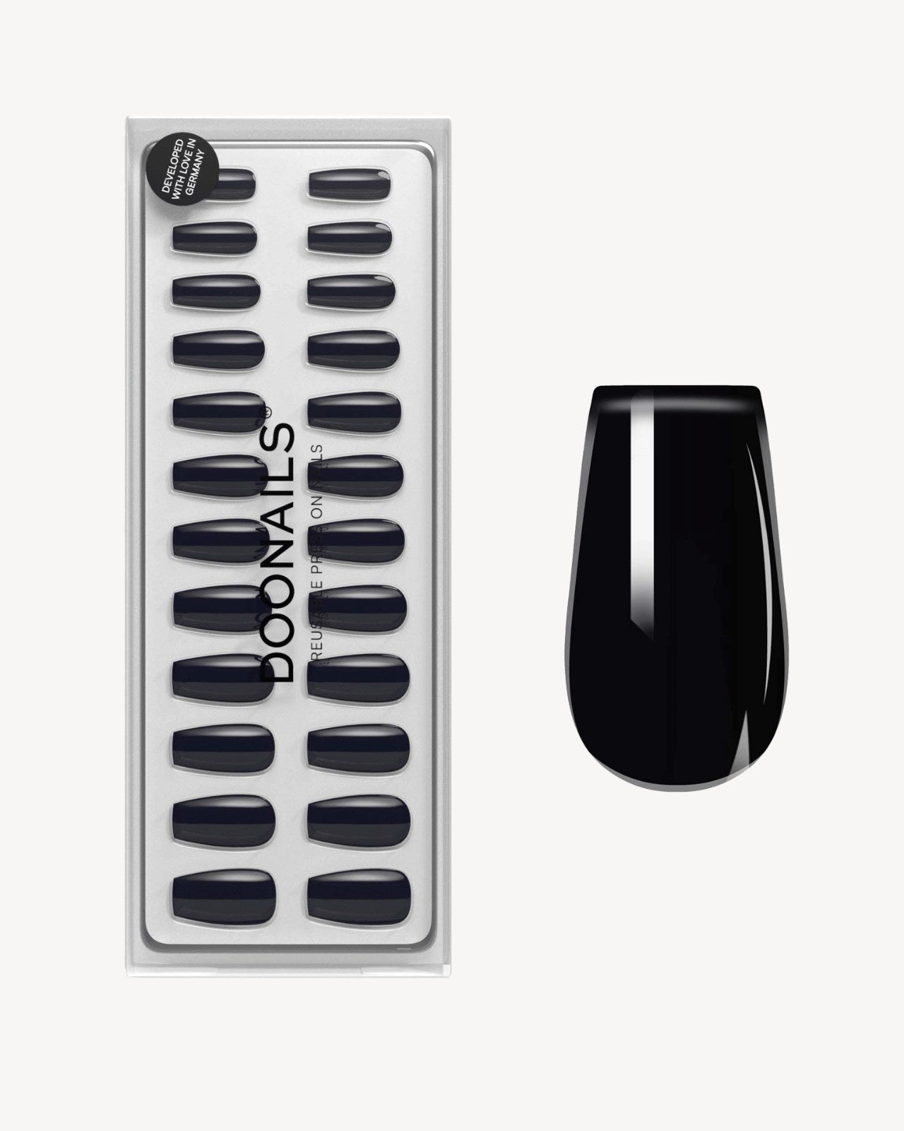 Dark Dream Short Coffin Soft Gel Press Ons - Doonails Netherlands