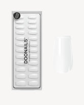 Snow White Short Coffin Soft Gel Press Ons - Doonails Netherlandsdoonails