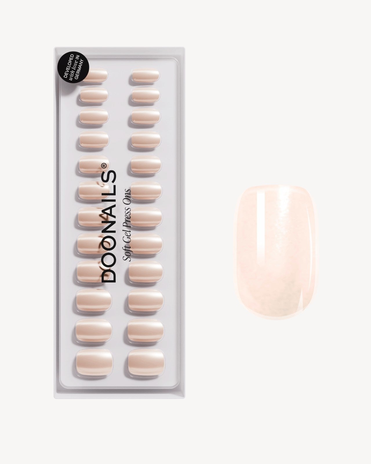Prosecco Short Square Soft Gel Press Ons - Doonails Netherlands