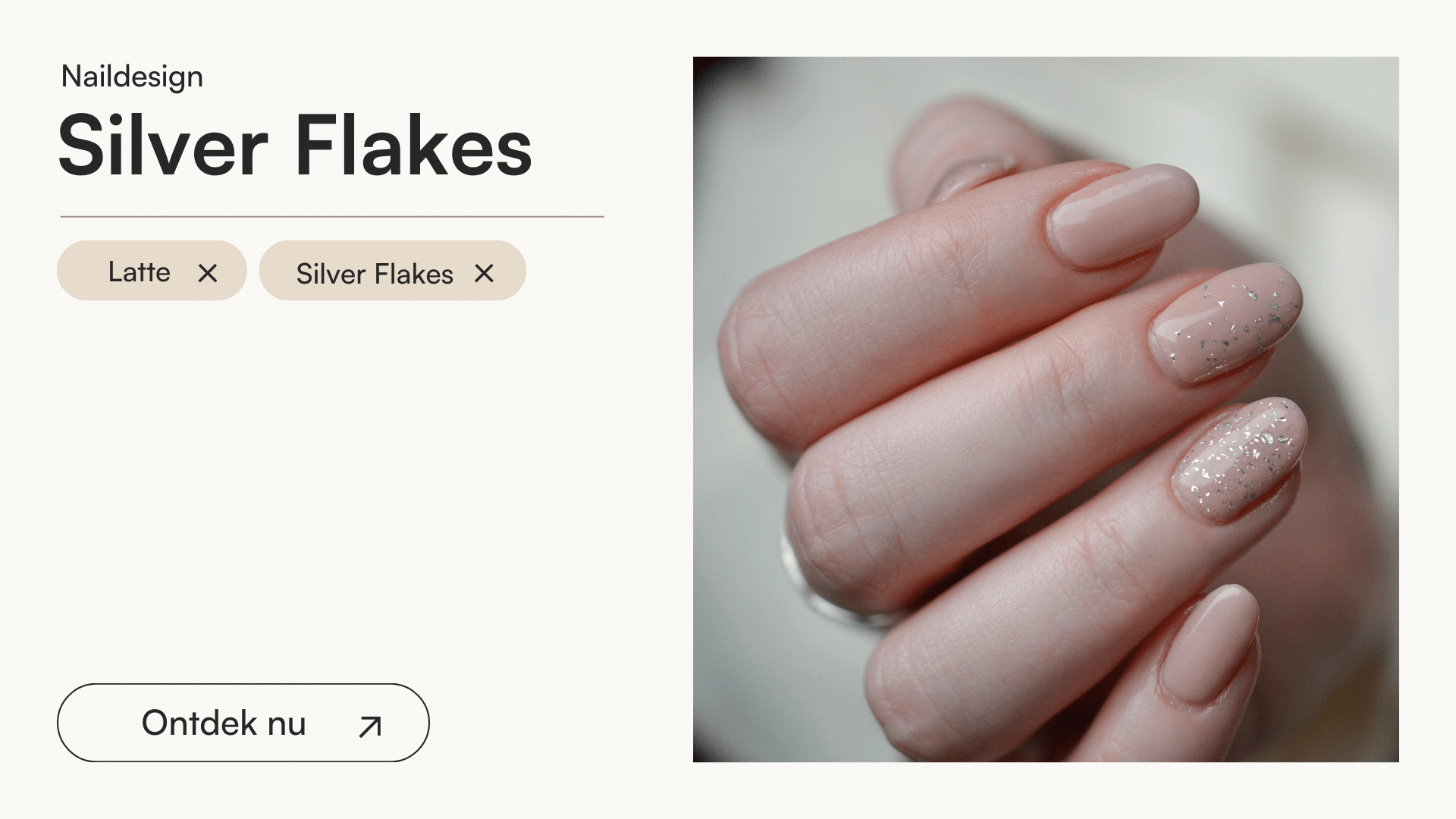 Silver Flakes - Doonails Netherlands