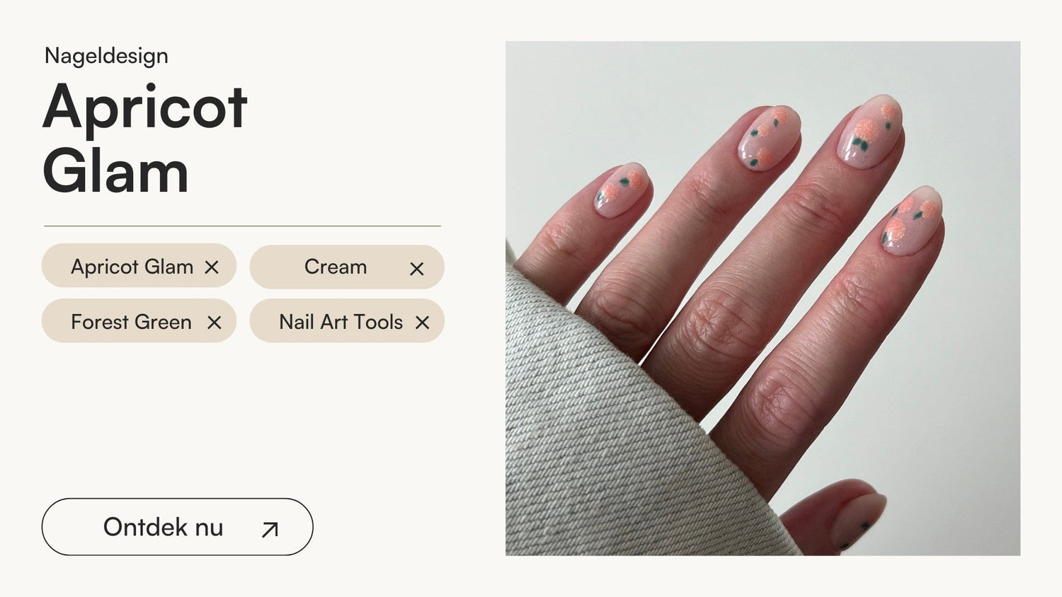 Apricot Glam Tutorial - Doonails Netherlands