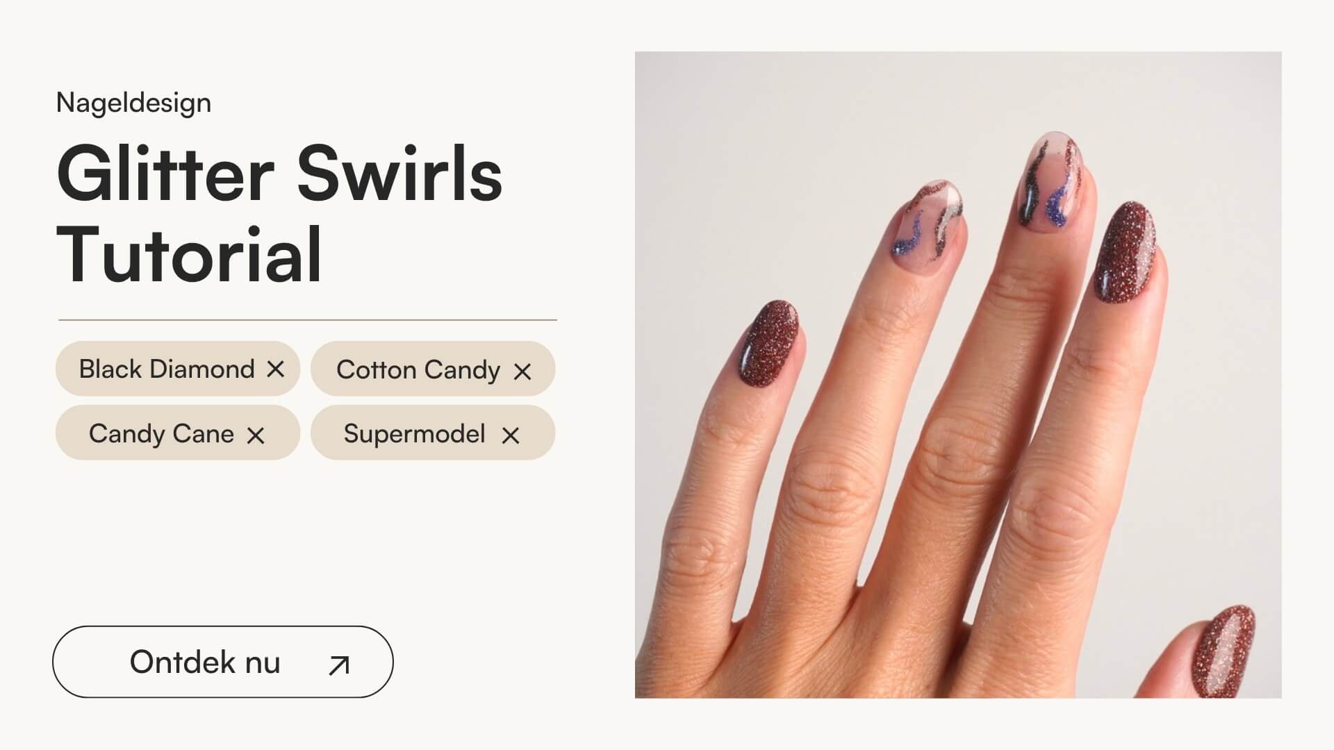 Glitter Swirls Tutorial - Doonails Netherlands