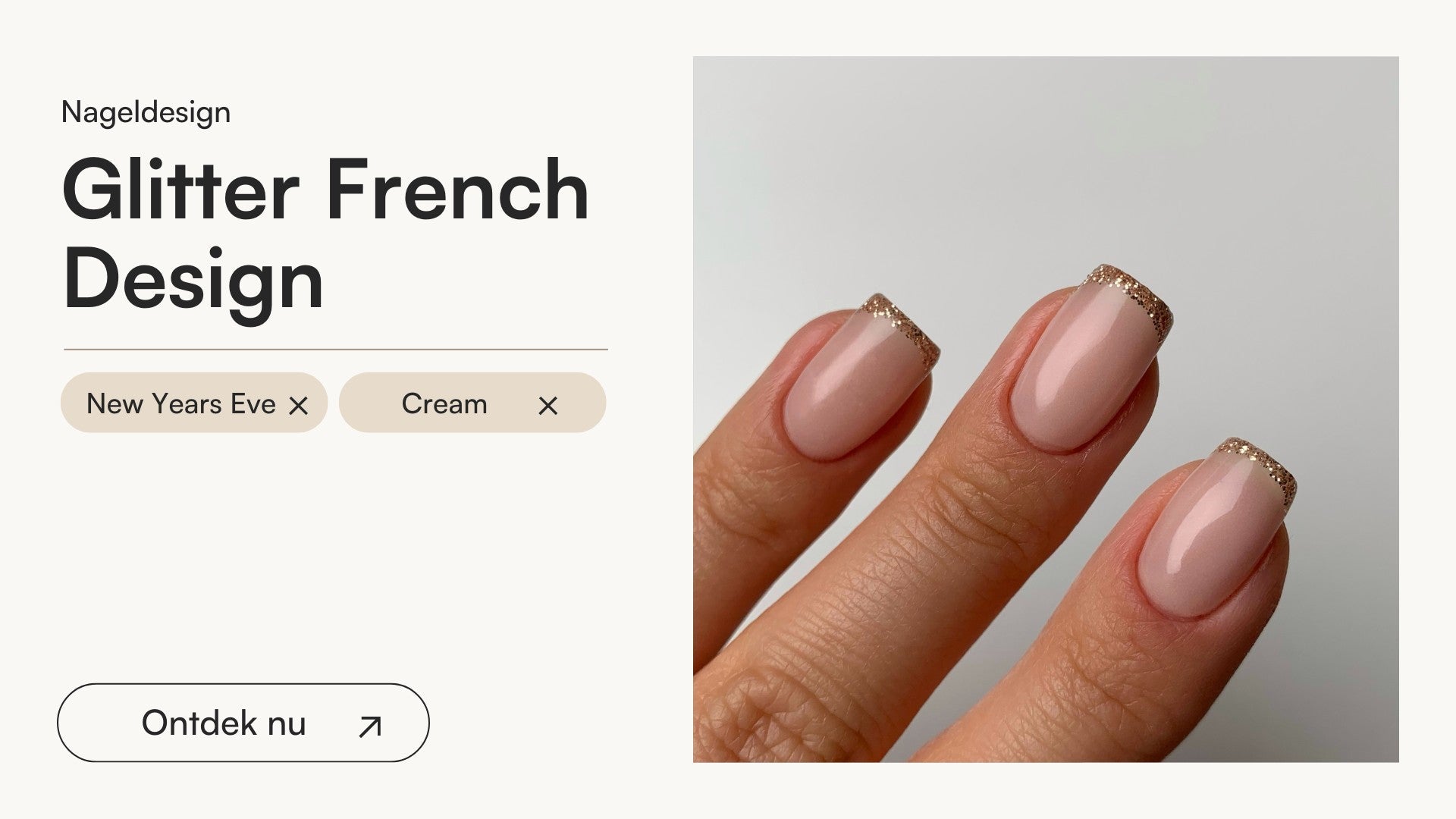 Glitter French Design - Doonails Netherlands