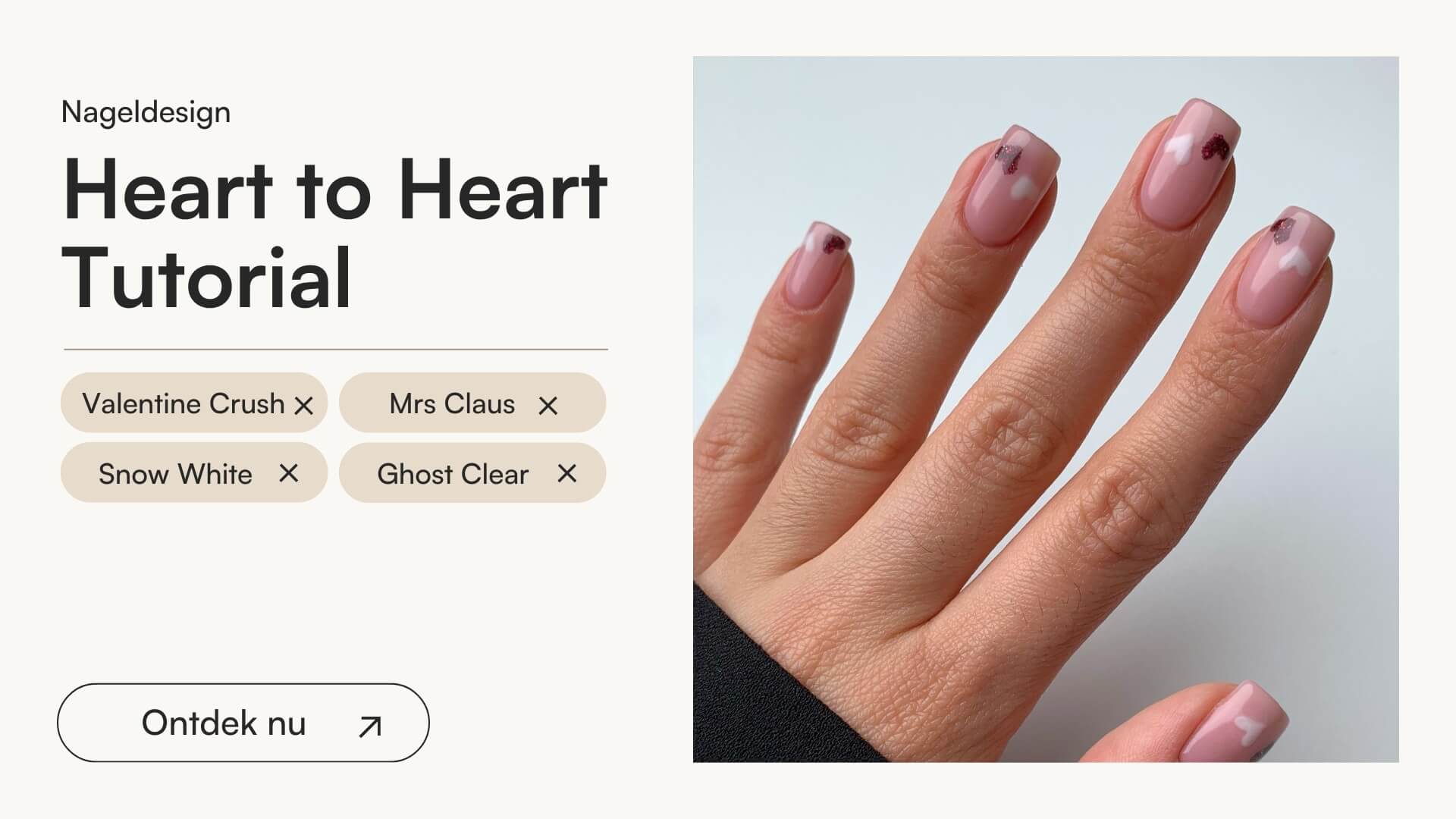 Heart to Heart Tutorial - Doonails Netherlands