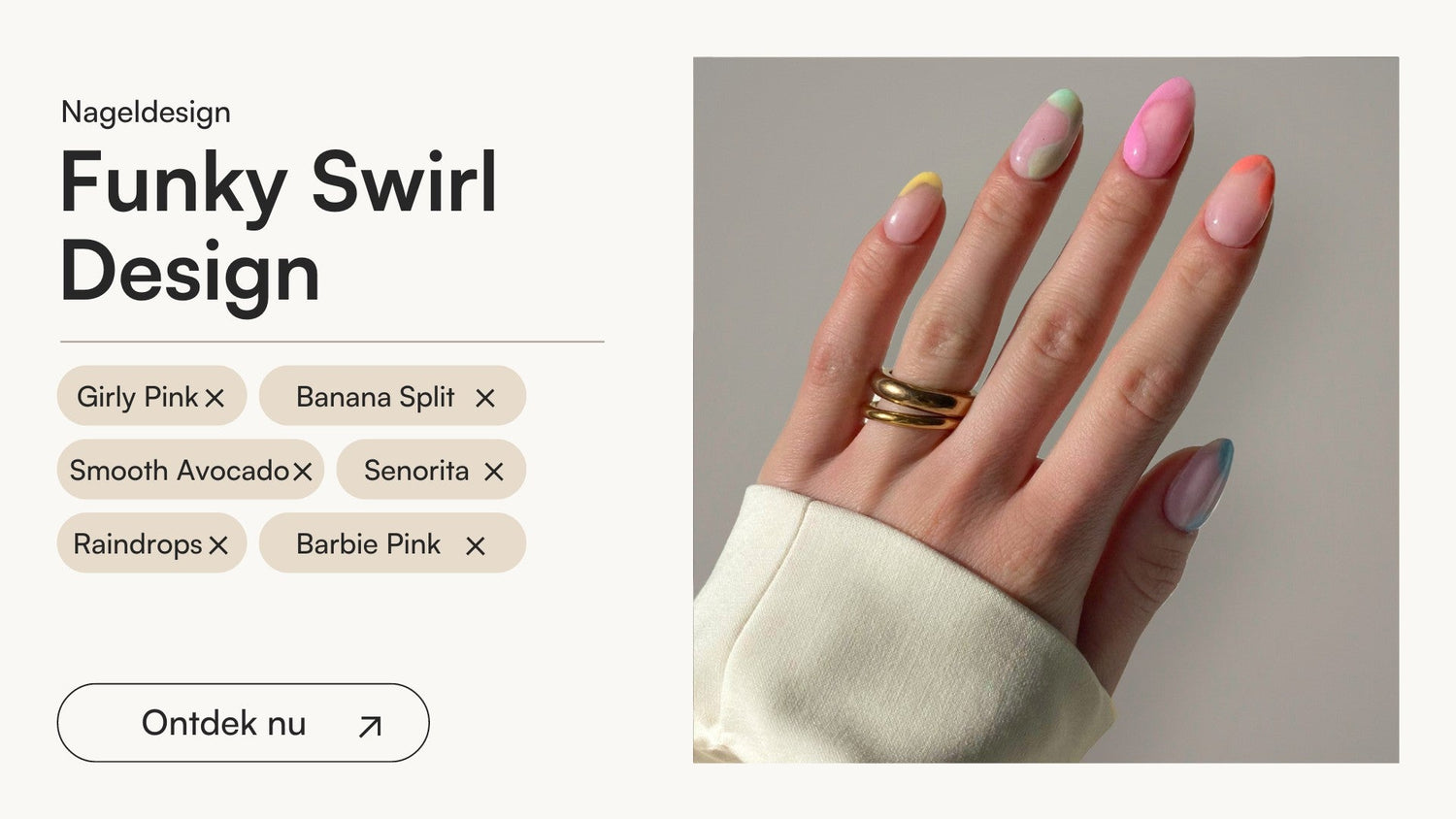Funky Swirl Design - Doonails Netherlands