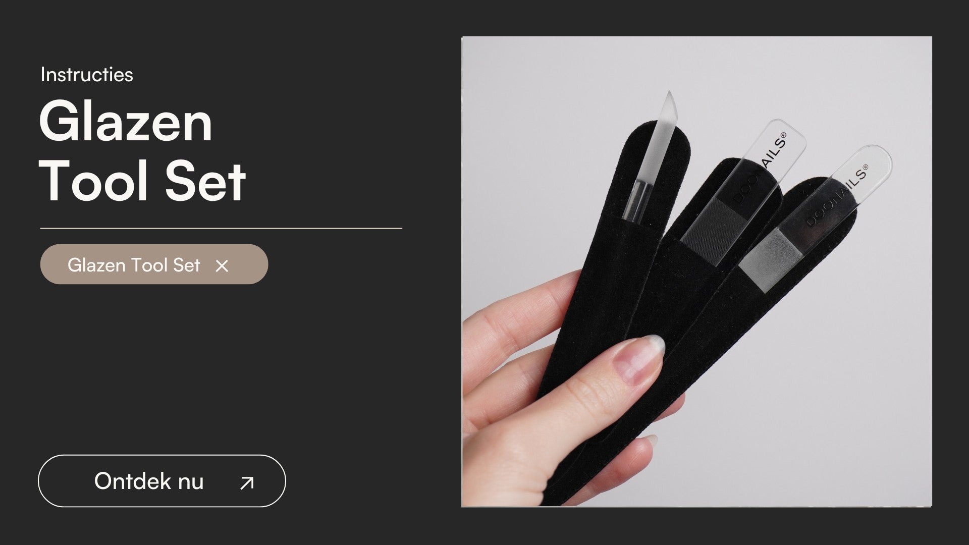 Glazen Tools Set - Doonails Netherlands