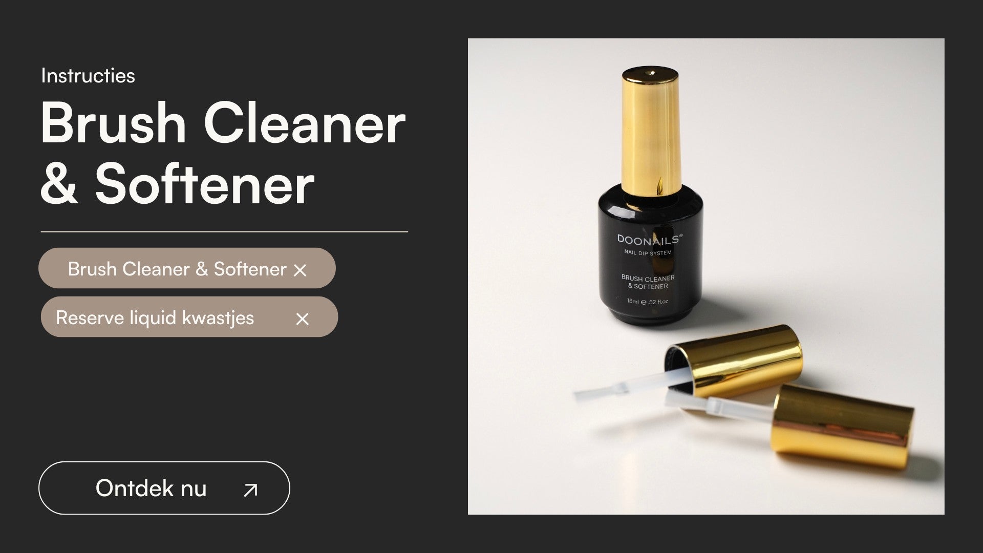 Wat is de Brush Cleaner & Softener (Brush Saver) - Doonails Netherlands