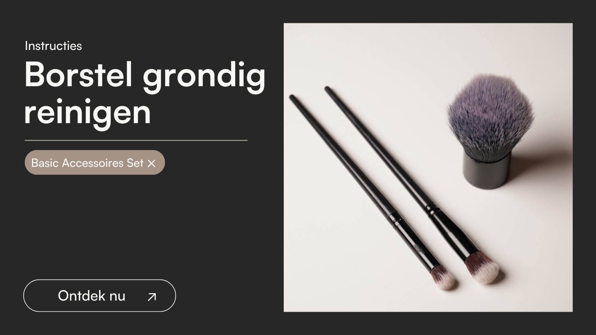 Borstel grondig reinigen