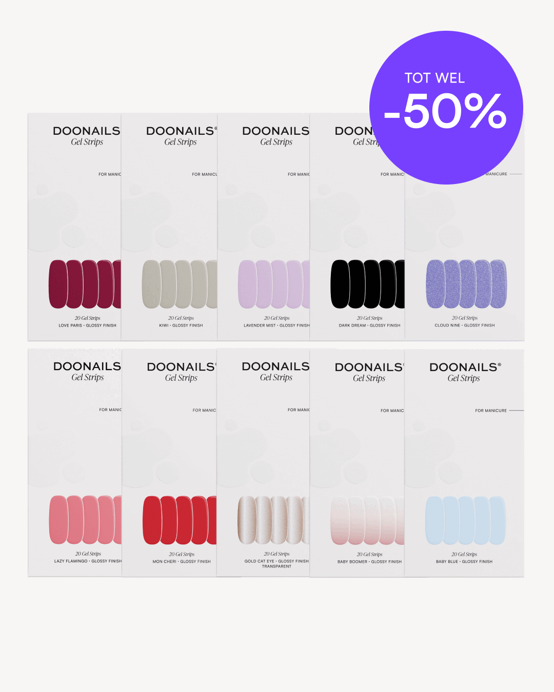 Birthday Sale Kleuren voordeelpakket - Gel Strips