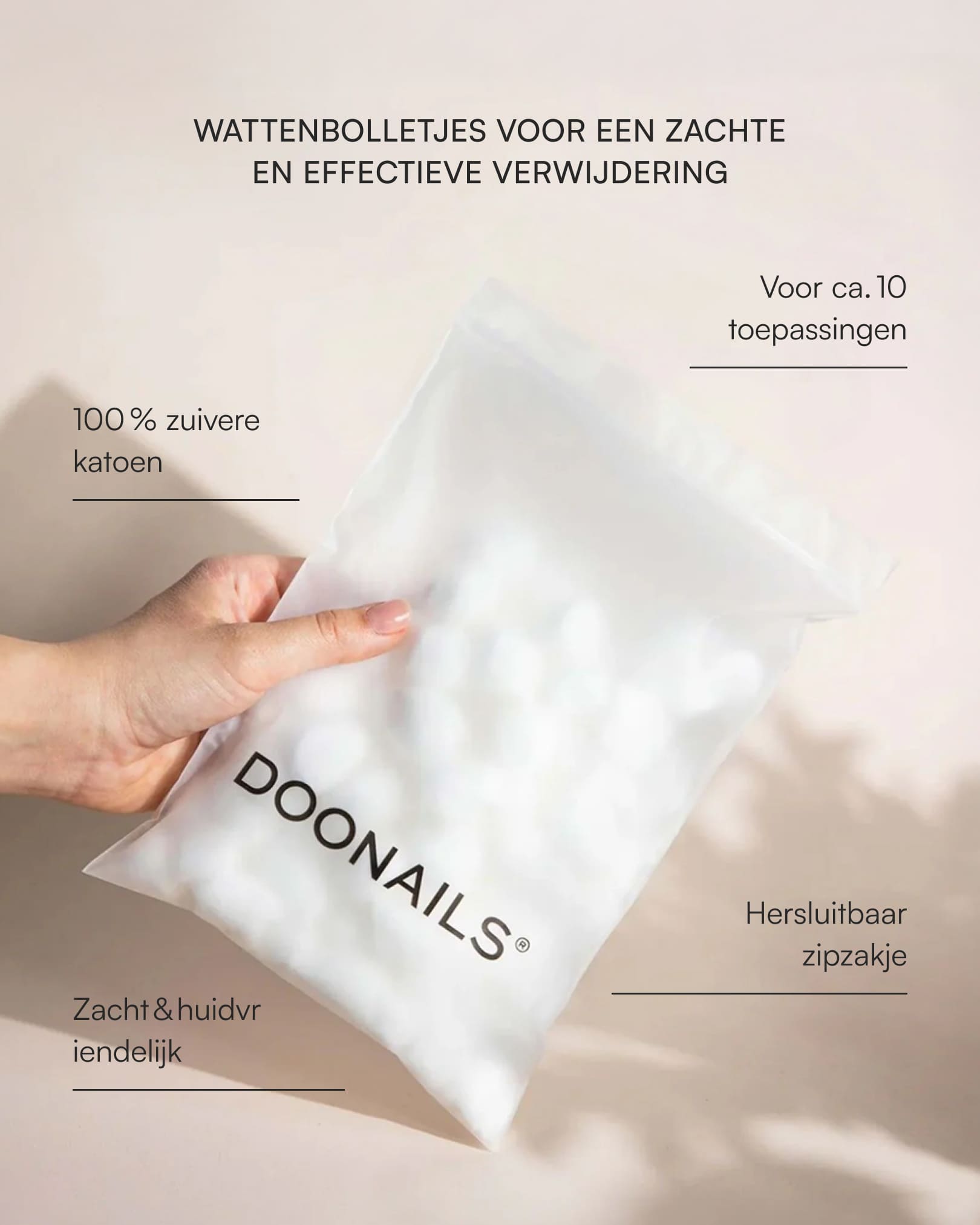 Verwijder Wattenbollen