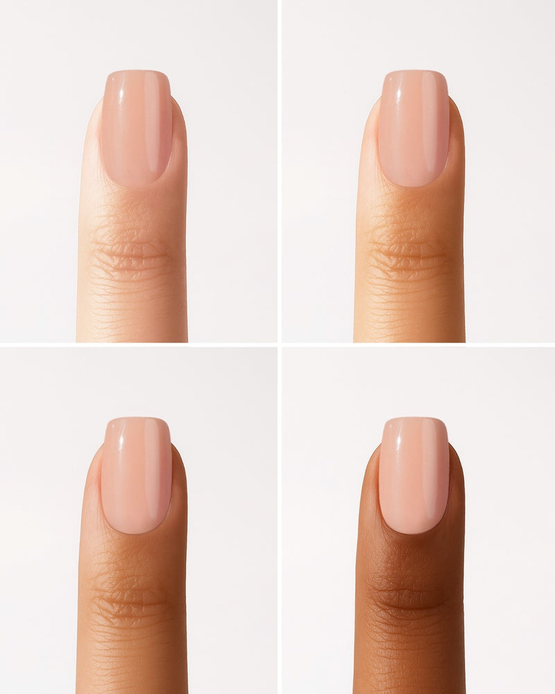 Latte Short Square Soft Gel Press Ons - Doonails Netherlands