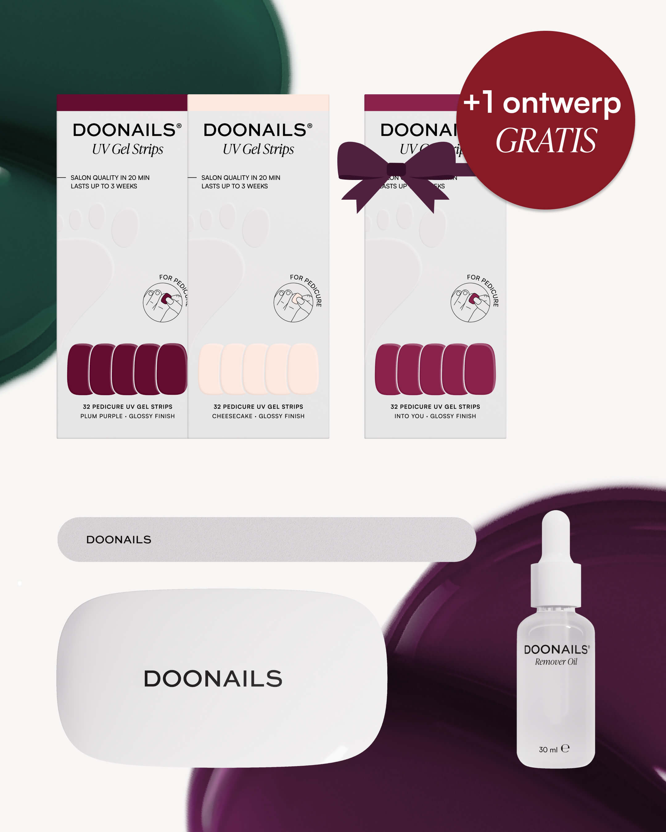 Herfst Pedicure Starterset - Gel Strips