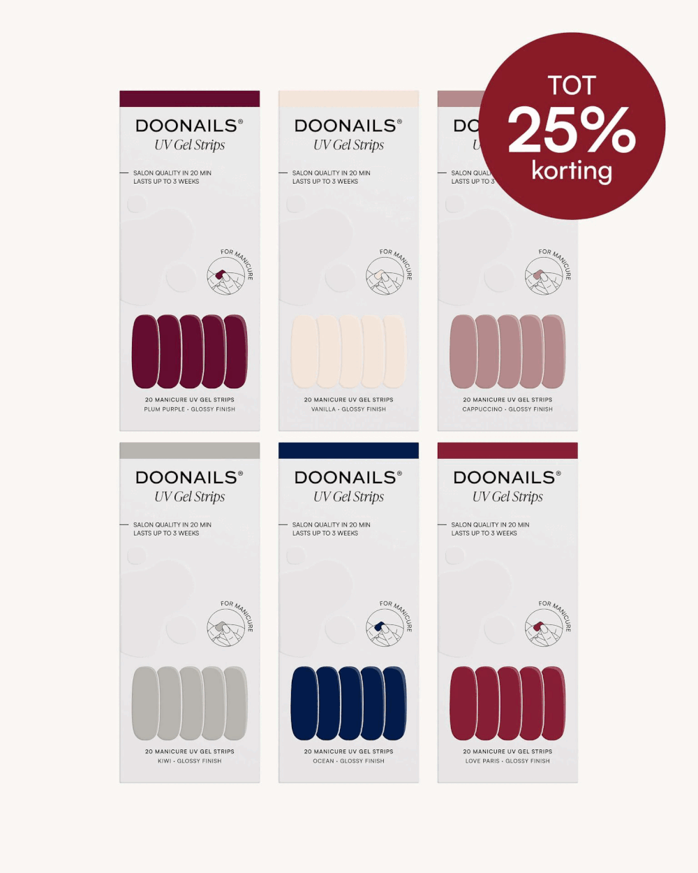 Kleuren voordeelpakket - Gel Stripsdoonails