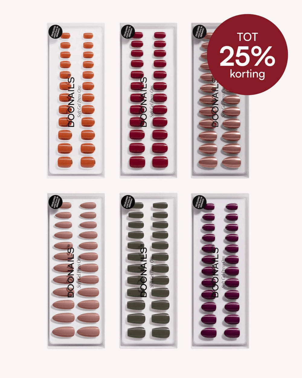Kleuren voordeelpakket - Soft Gel Press Ons