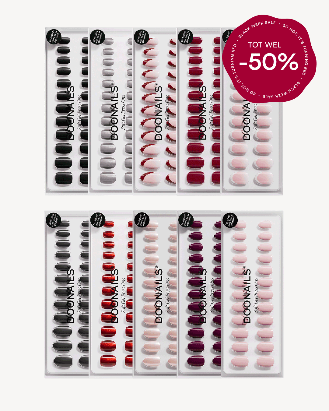 Kleuren voordeelpakket - Soft Gel Press Ons