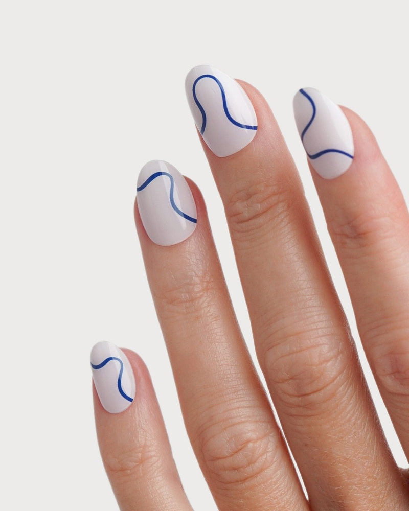 Blue Swirls UV Gel Strips