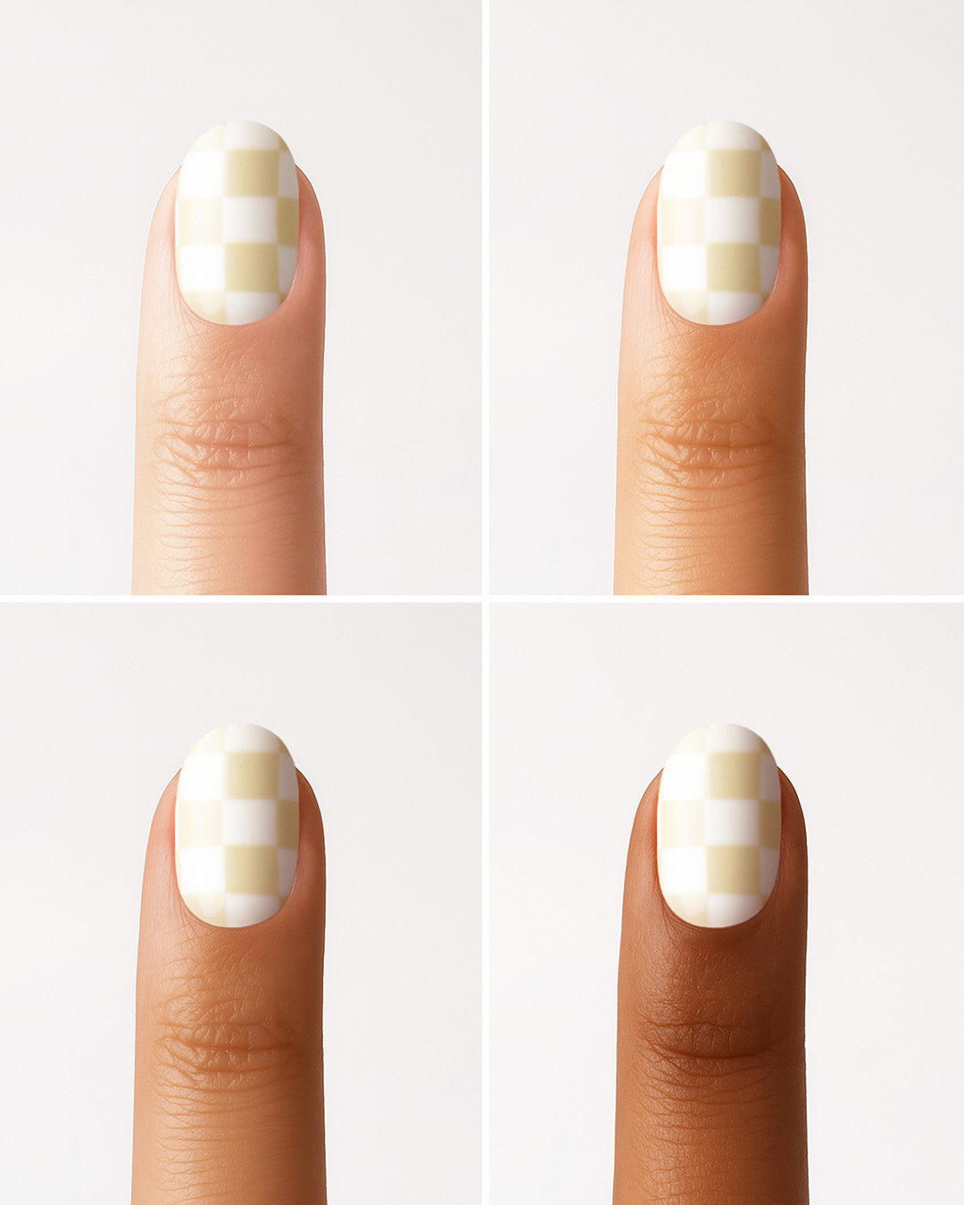 Creamy Checkers Gel Strips