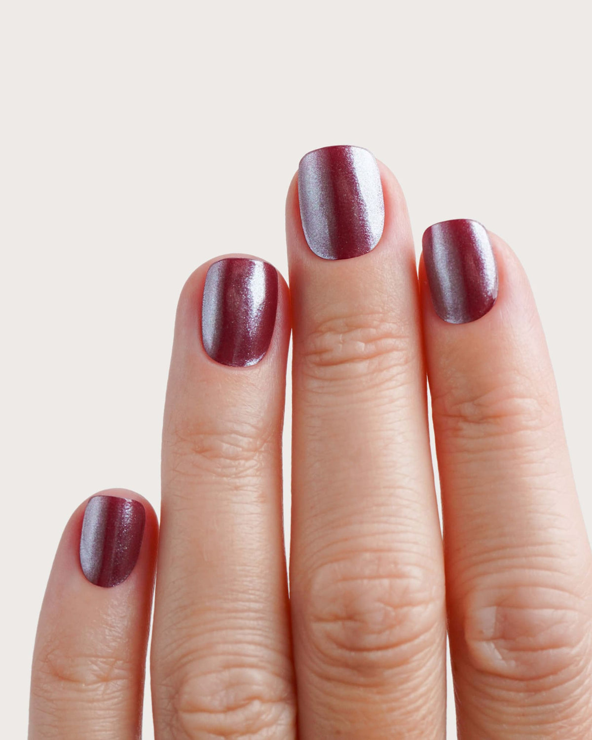 Glazed Burgundy UV Gel Strips